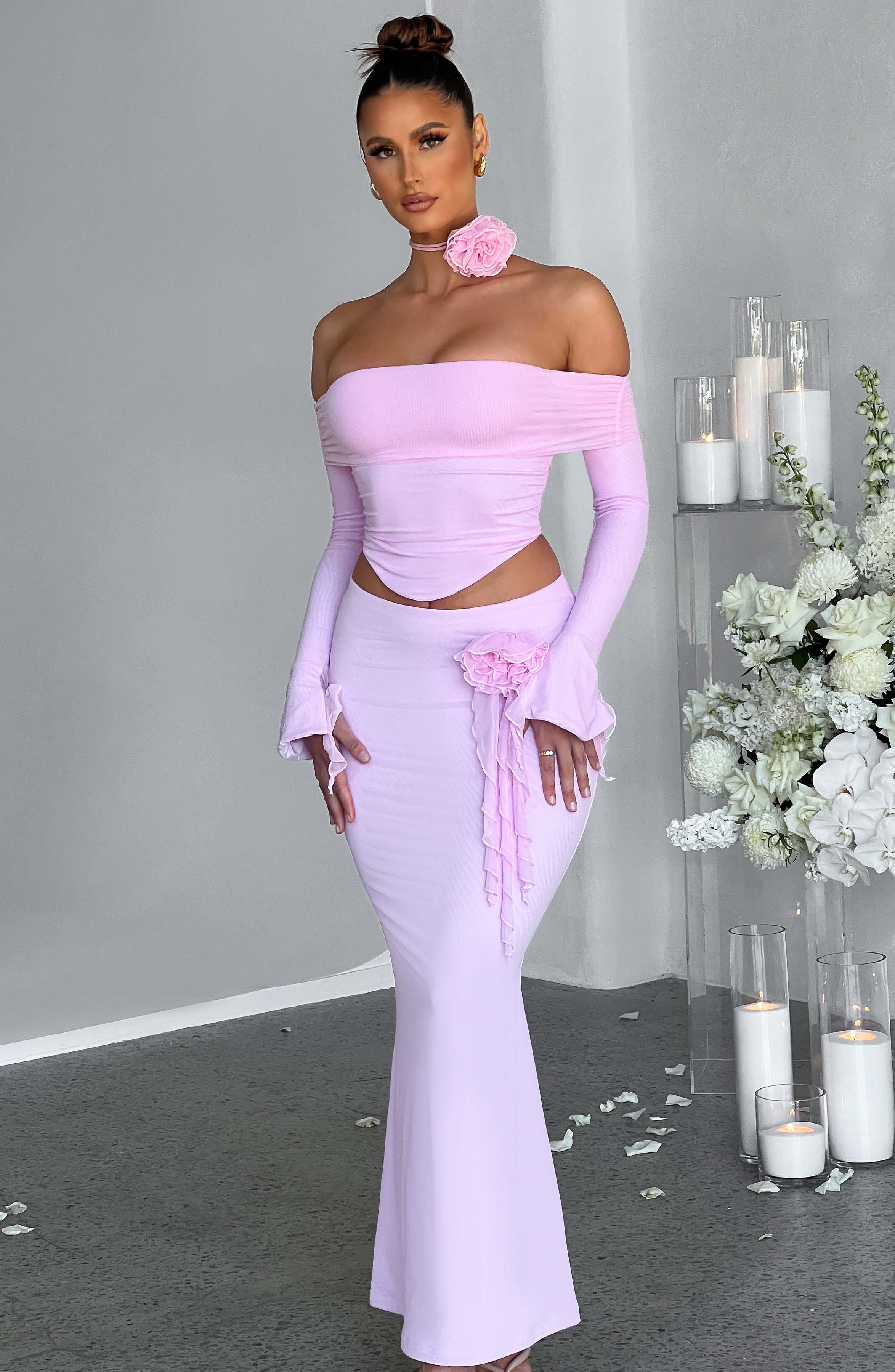 Deema Maxi Skirt - Pink - Napalia