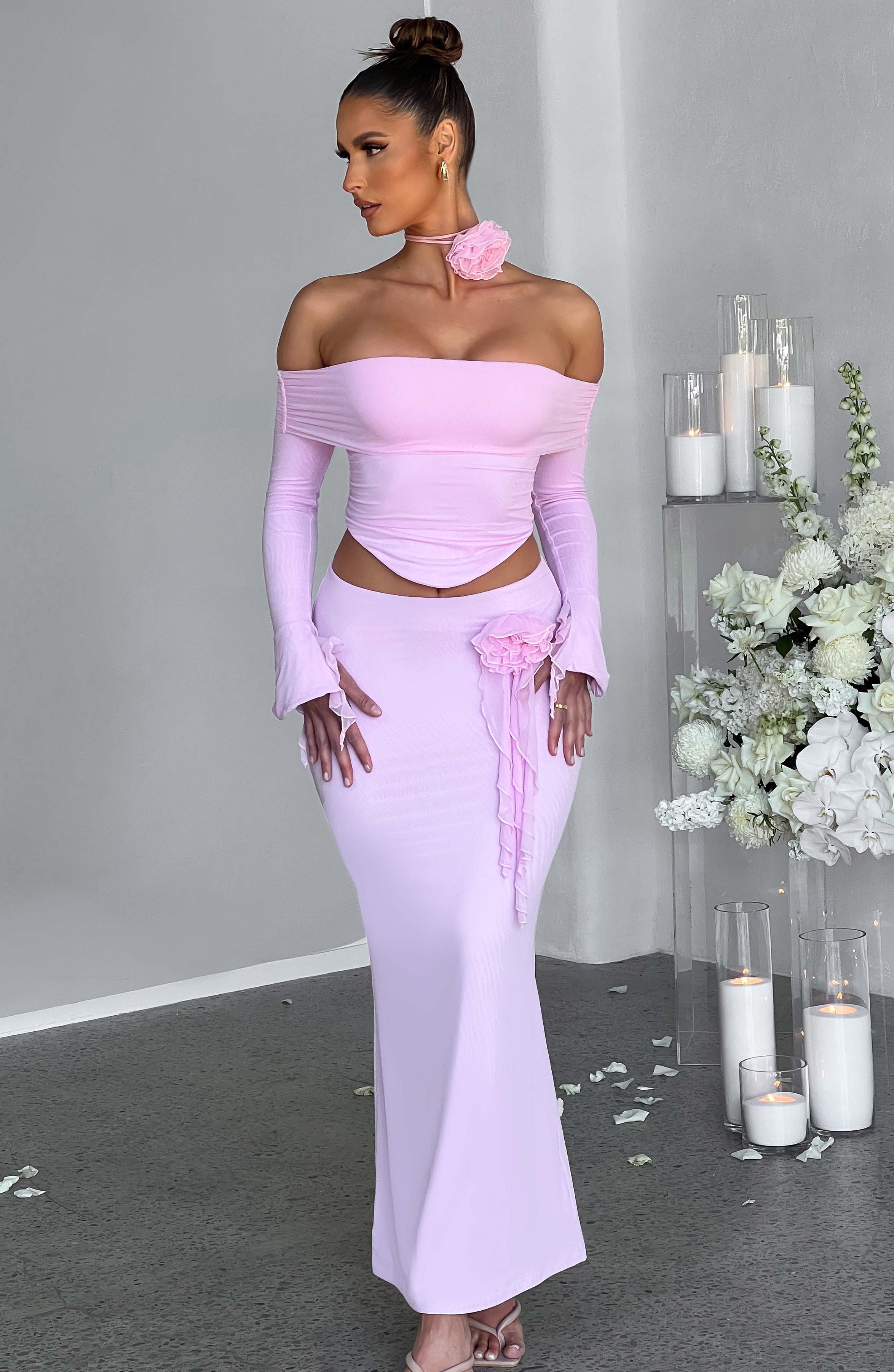 Deema Maxi Skirt - Pink - Napalia