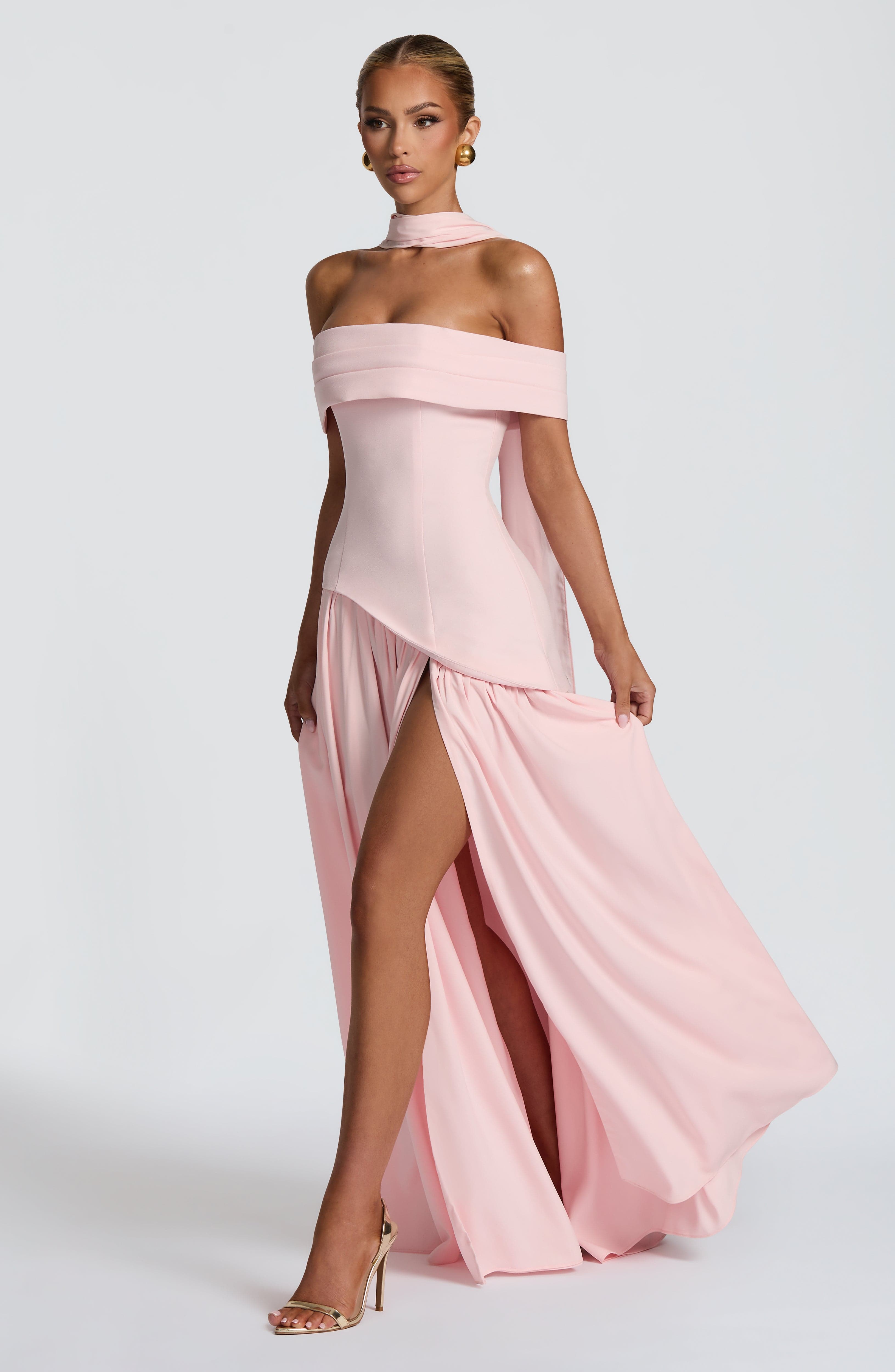 Delilah Maxi Dress - Blush - Napalia