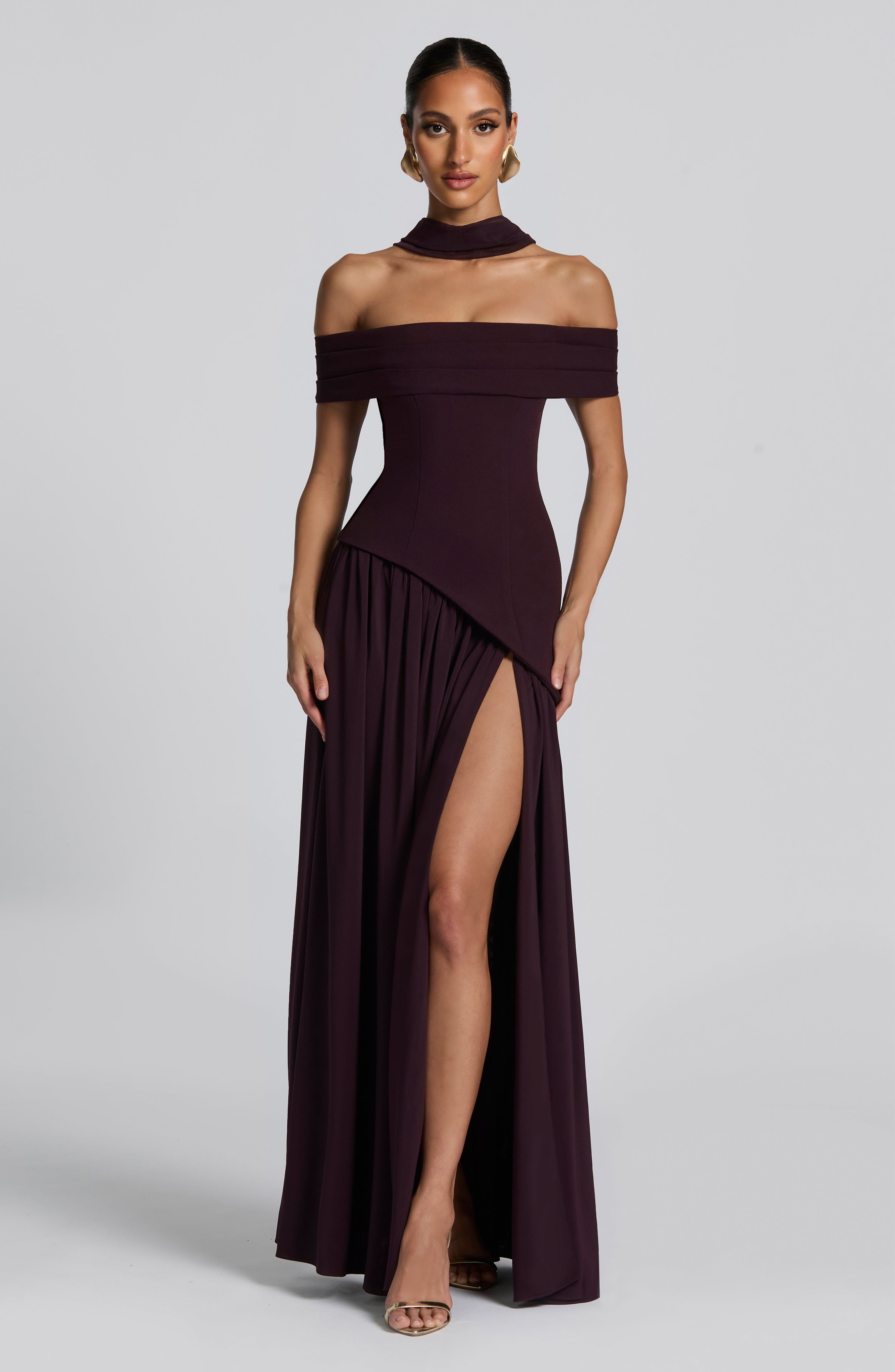 Delilah Maxi Dress - Plum - Napalia