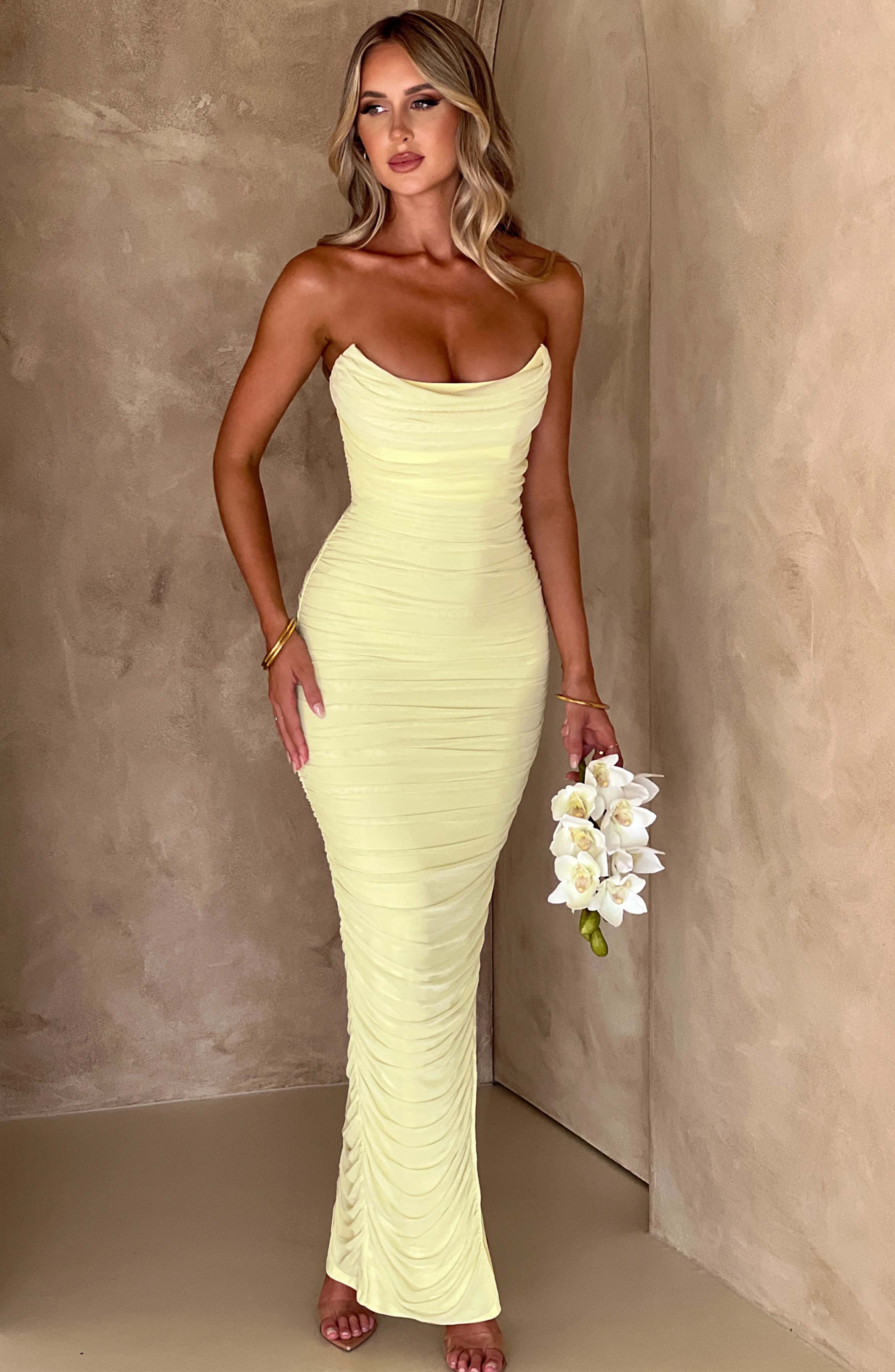 Demi Maxi Dress - Lime - Napalia