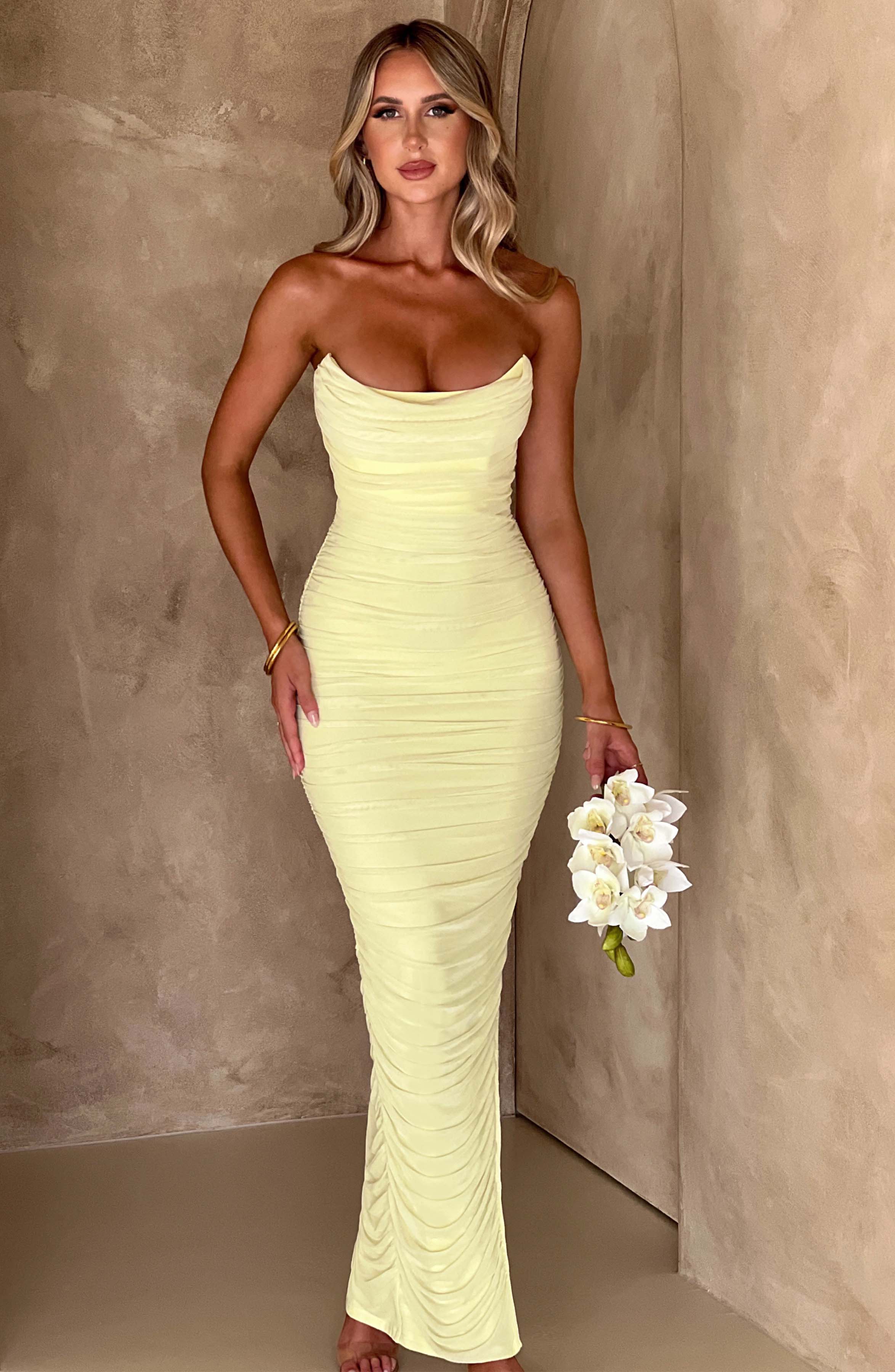 Demi Maxi Dress - Lime - Napalia