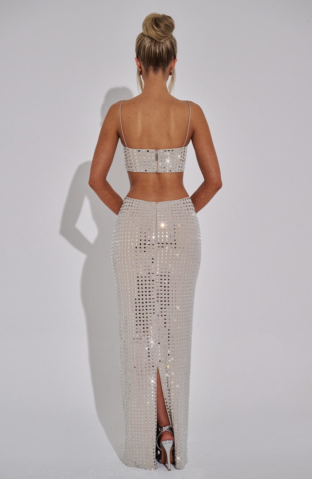 Dimity Maxi Skirt - Nude - Napalia