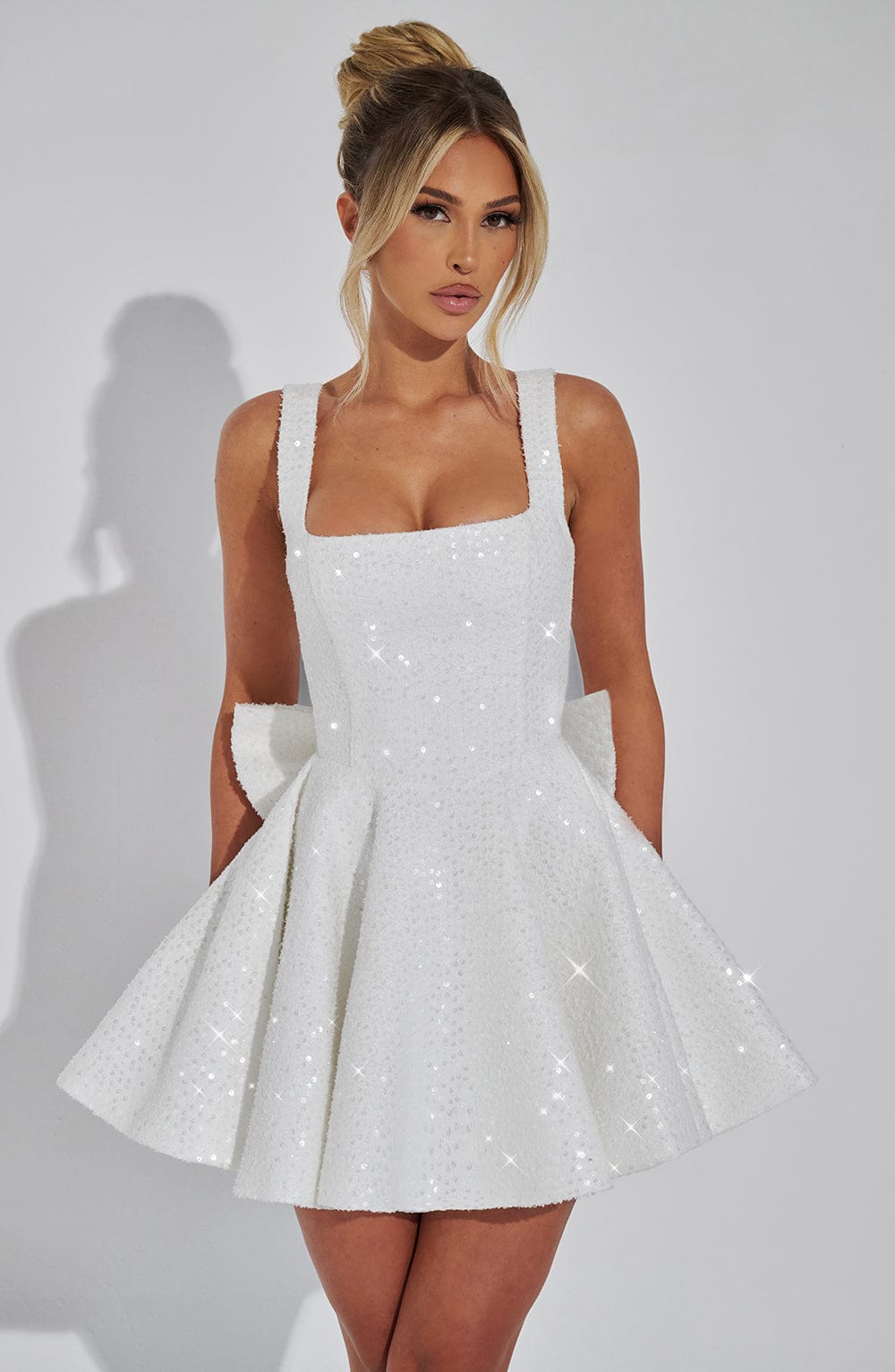 Dorothy Mini Dress - Ivory - Napalia