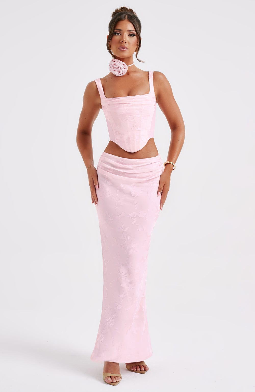 Elizabeth Maxi Skirt - Blush - Napalia