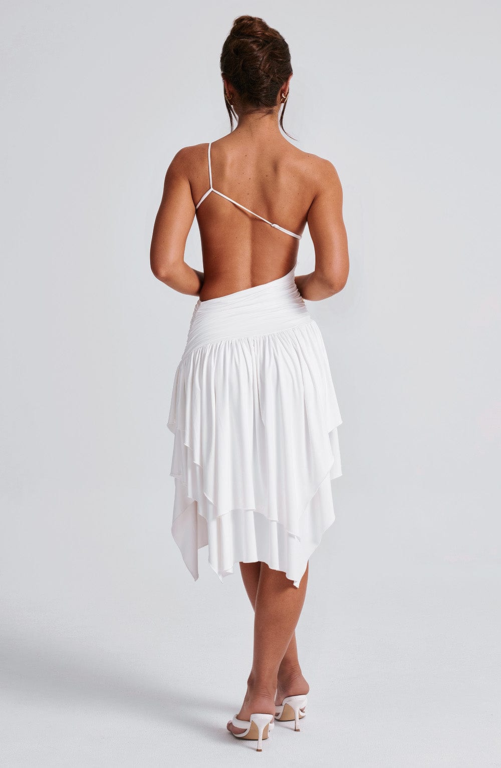 Emeline Midi Dress - White - Napalia
