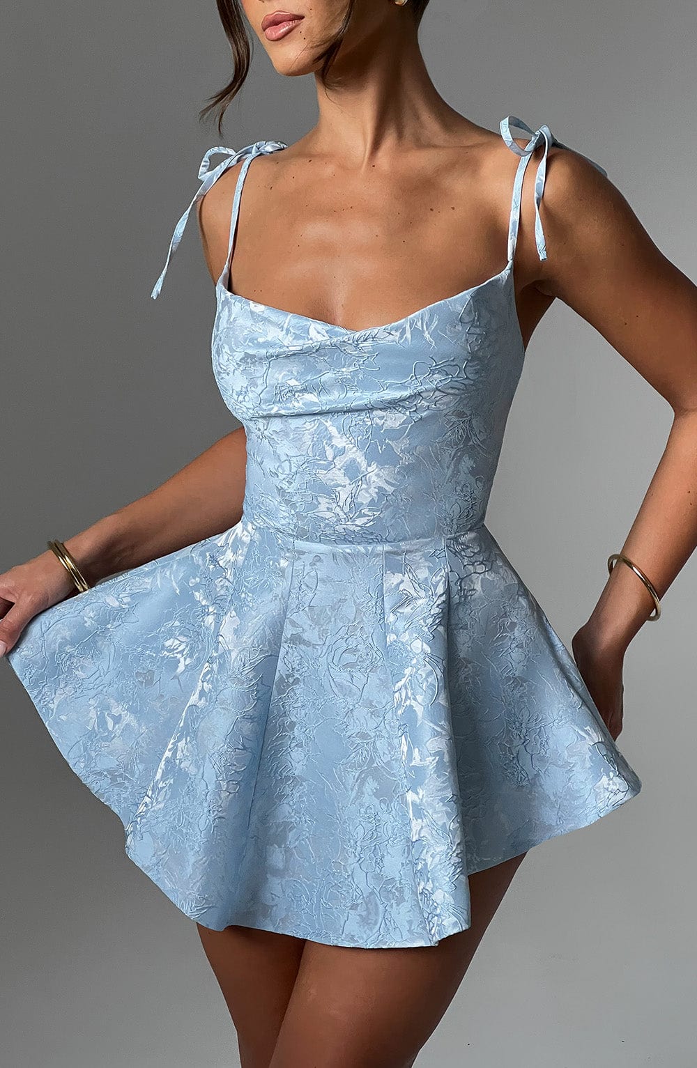 Emmie Playsuit Dress - Blue - Napalia
