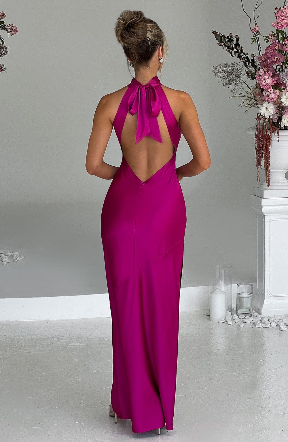 Etta Maxi Dress - Hot Pink - Napalia