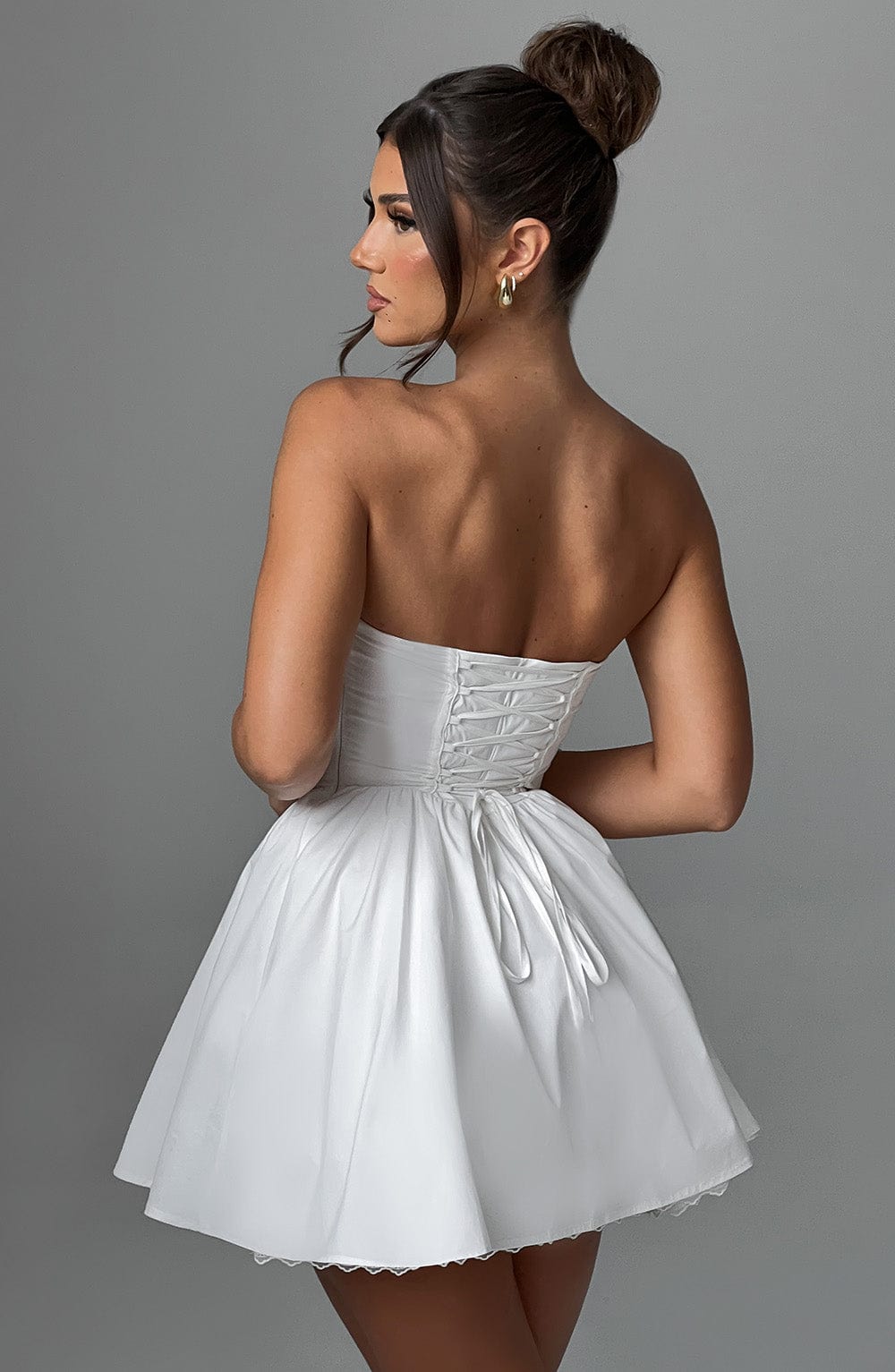 Evie Mini Dress - Ivory - Napalia