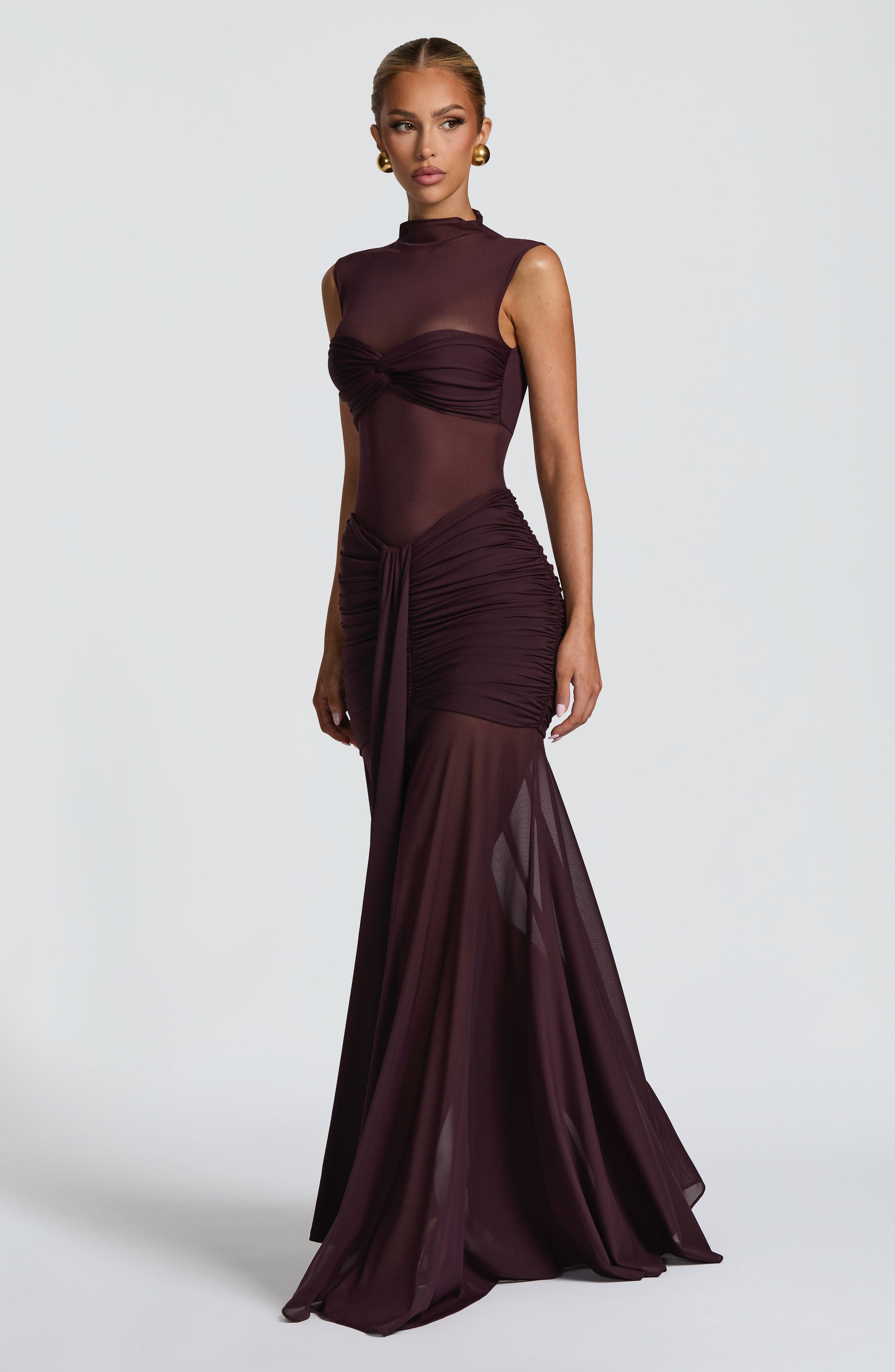 Fae Maxi Skirt - Plum - Napalia