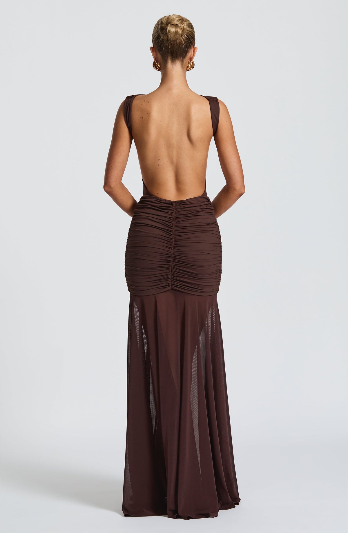Fae Maxi Skirt - Plum Brown - Napalia