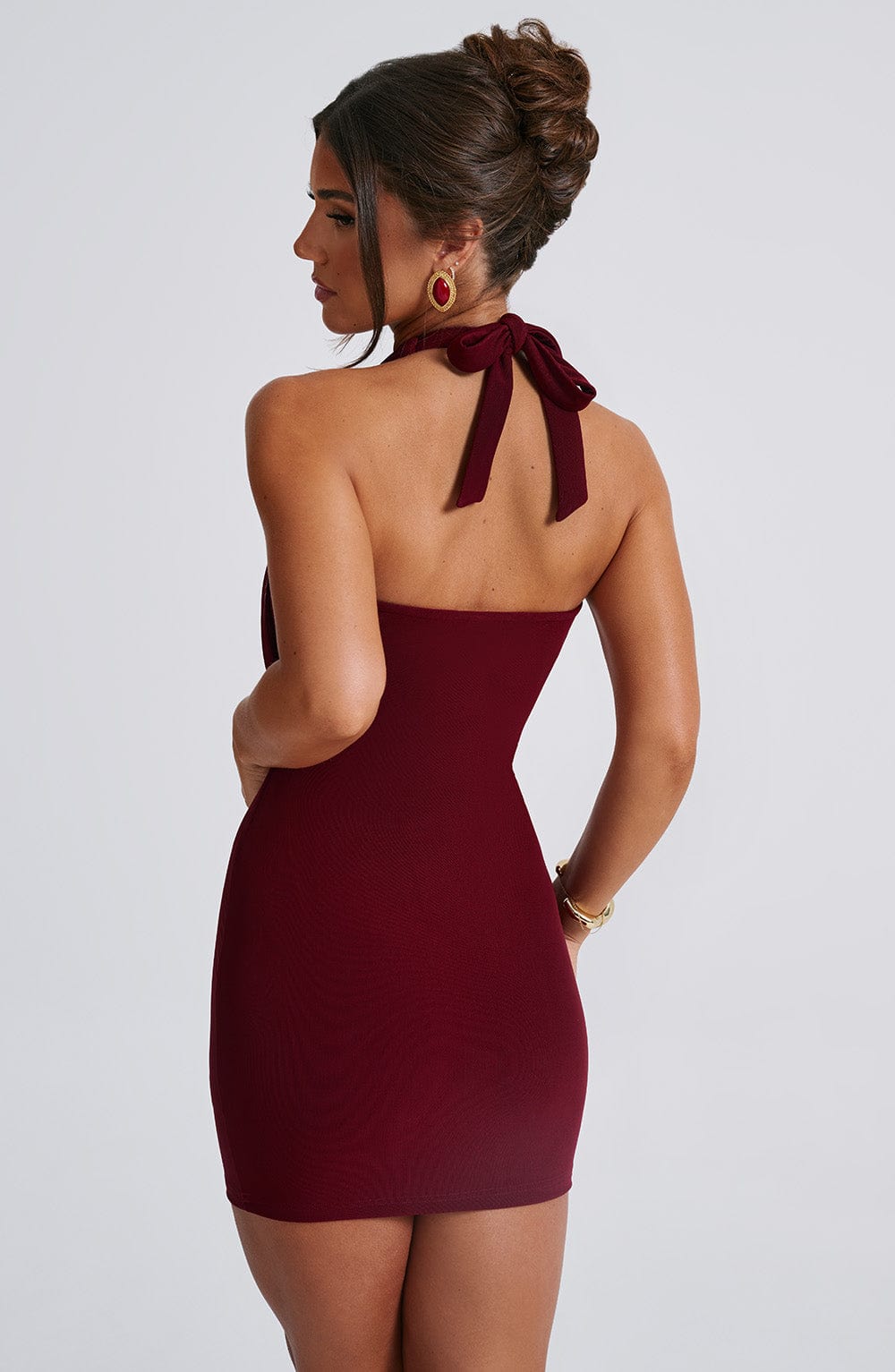 Fallon Mini Dress - Burgundy - Napalia