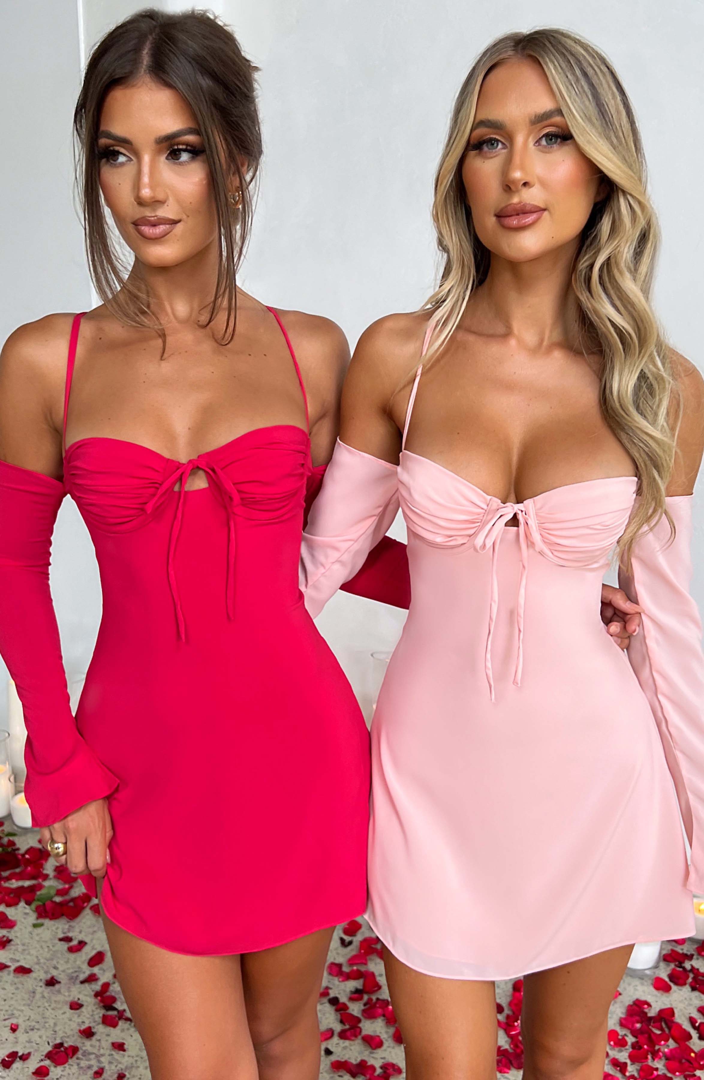 Fiona Mini Dress - Pink - Napalia