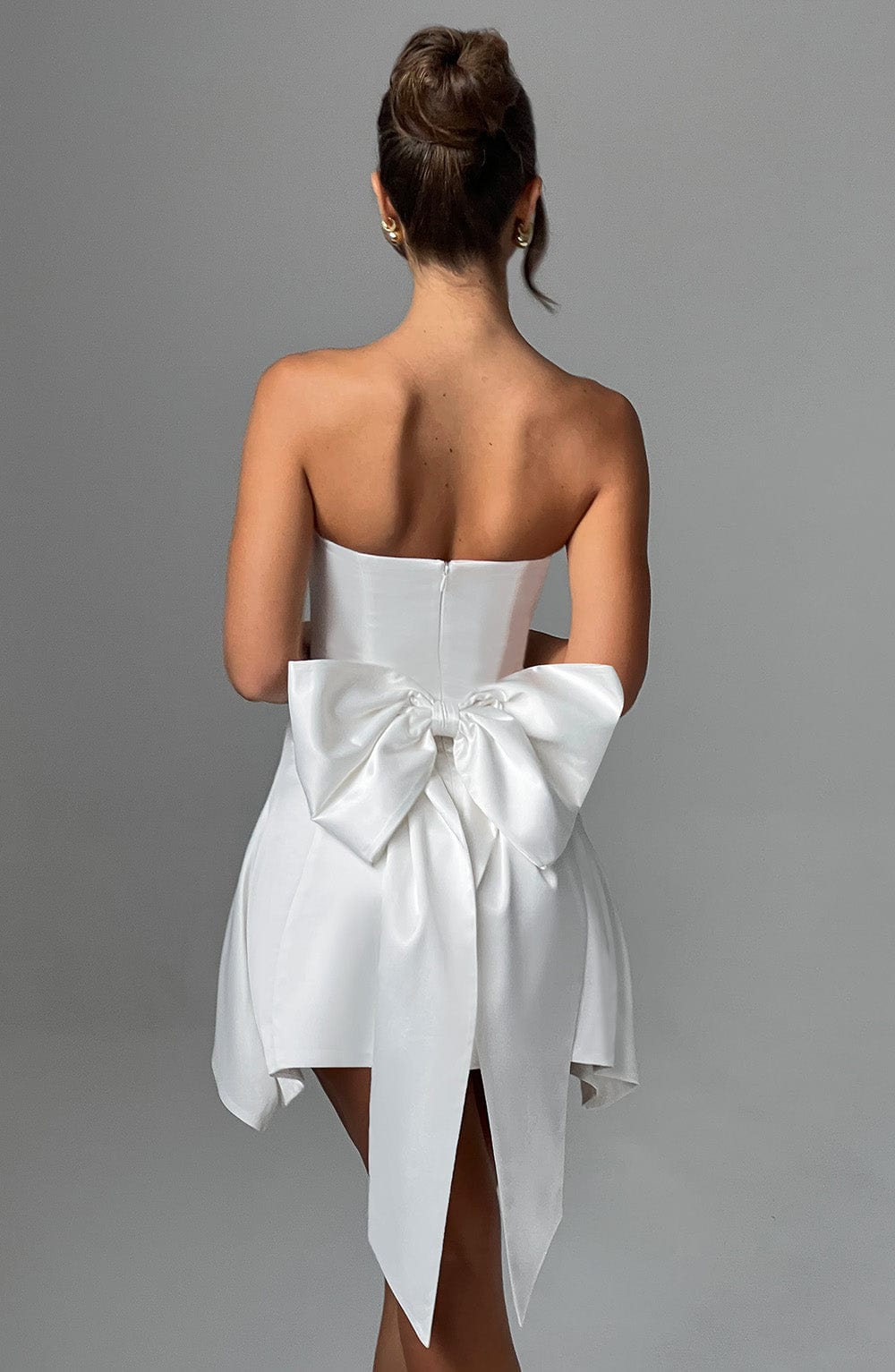 Freja Mini Dress - Ivory - Napalia