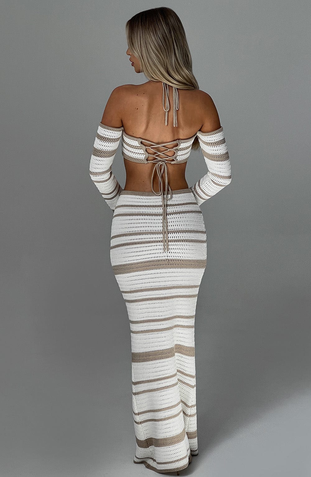 Georgia Top - Beige/White - Napalia