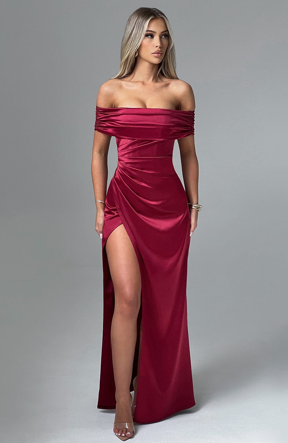 Gwendolyn Maxi Dress - Burgundy - Napalia