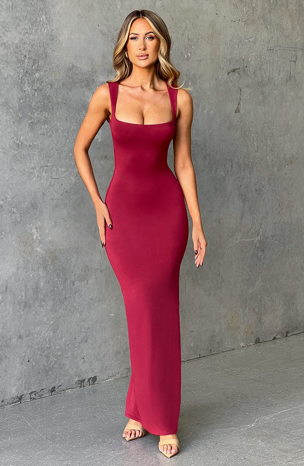 Hadley Maxi Dress - Cherry - Napalia