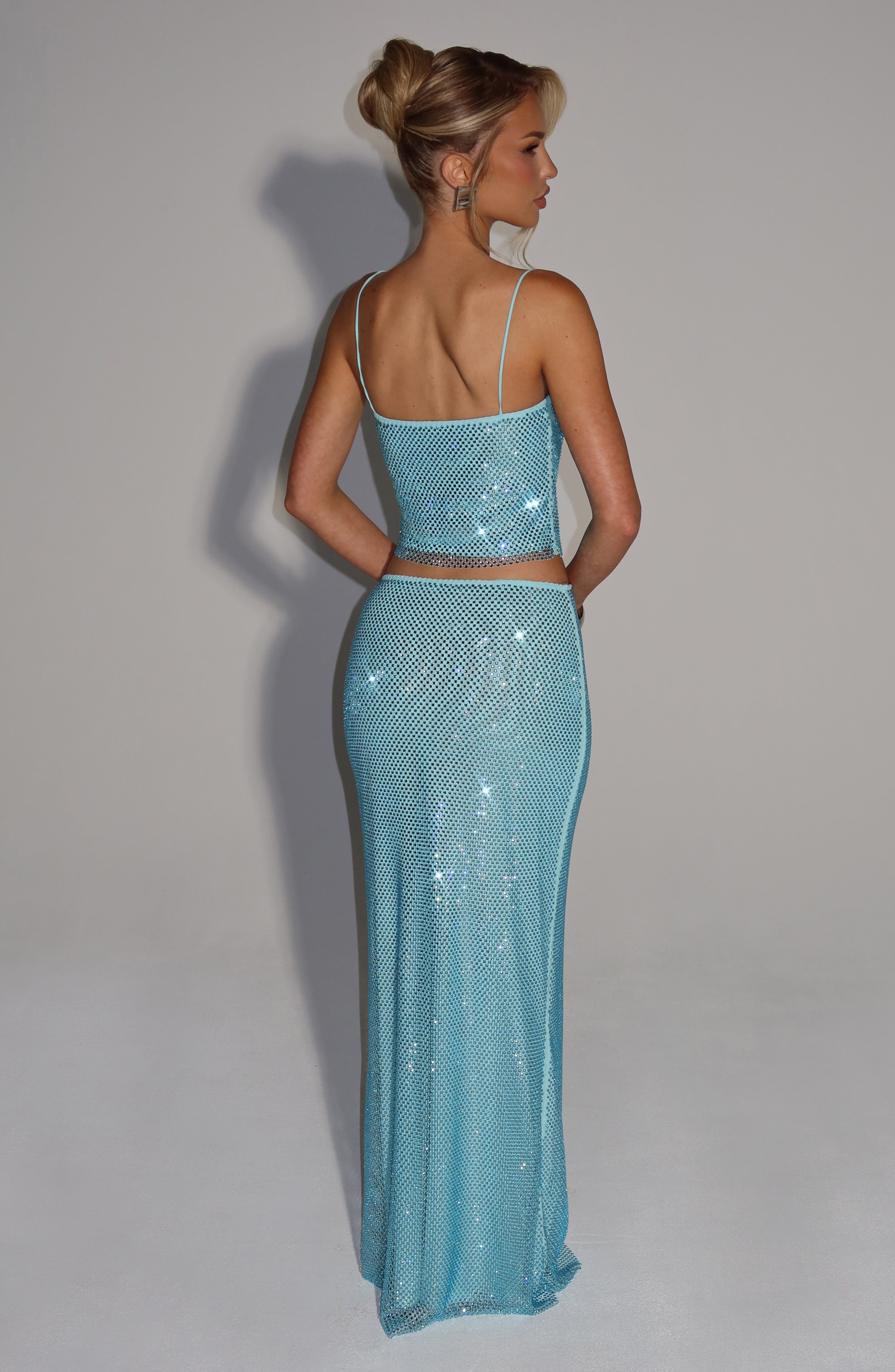 Hali Maxi Skirt - Aqua - Napalia