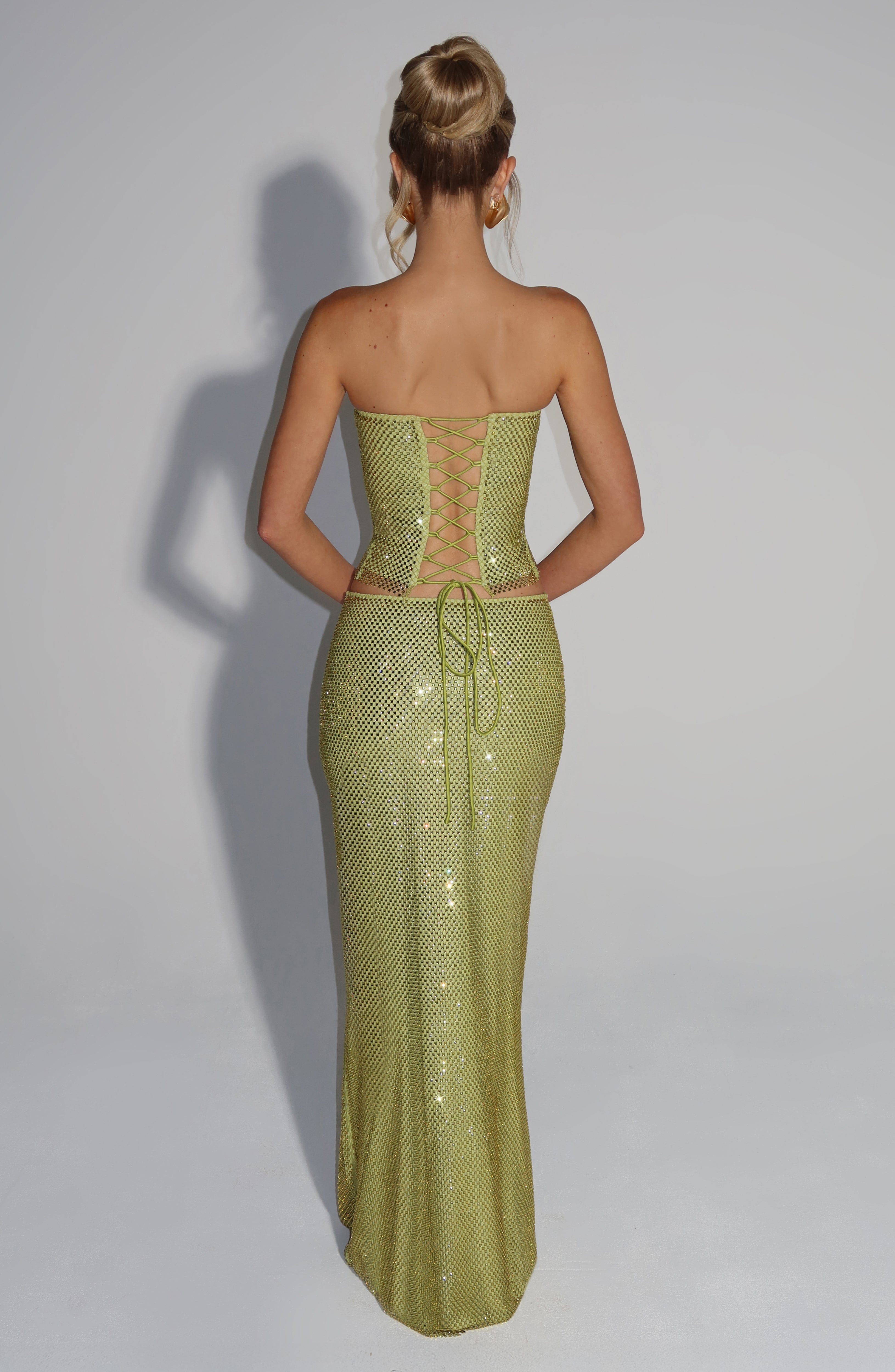 Hali Maxi Skirt - Olive - Napalia