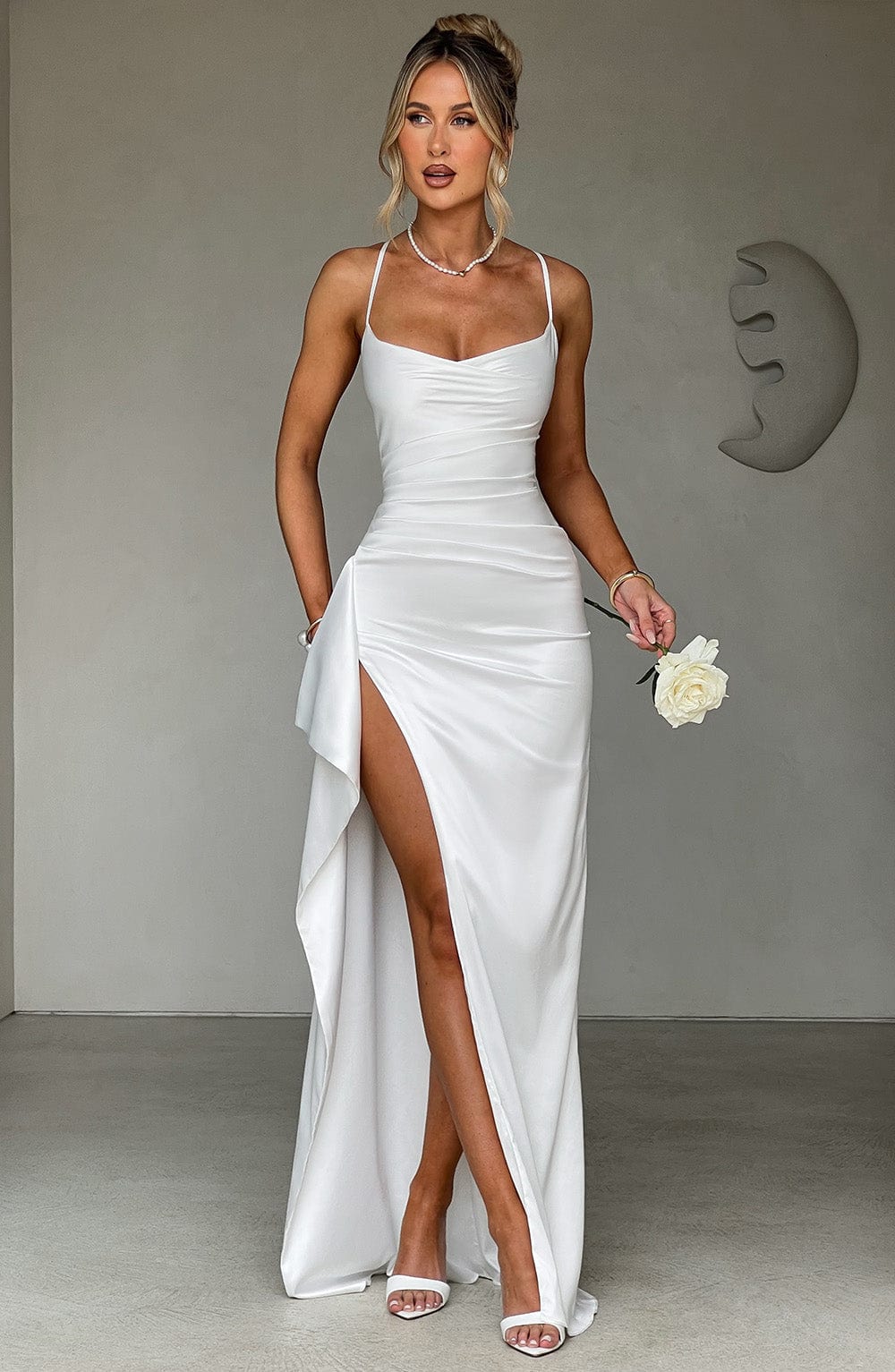 Helen Maxi Dress - Ivory - Napalia