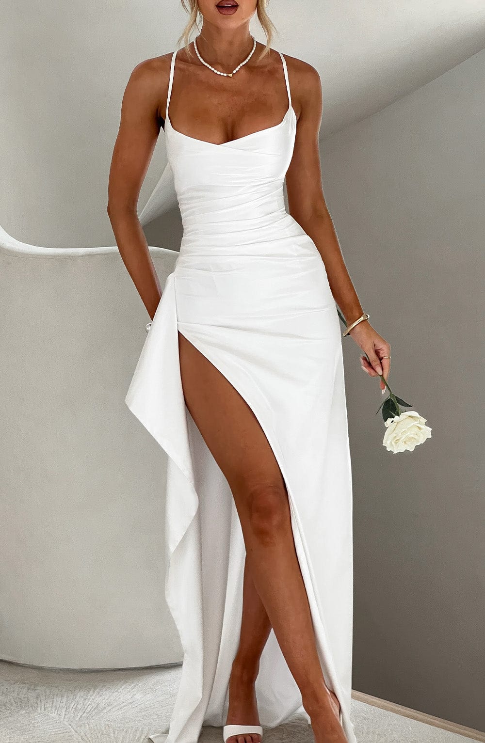 Helen Maxi Dress - Ivory - Napalia