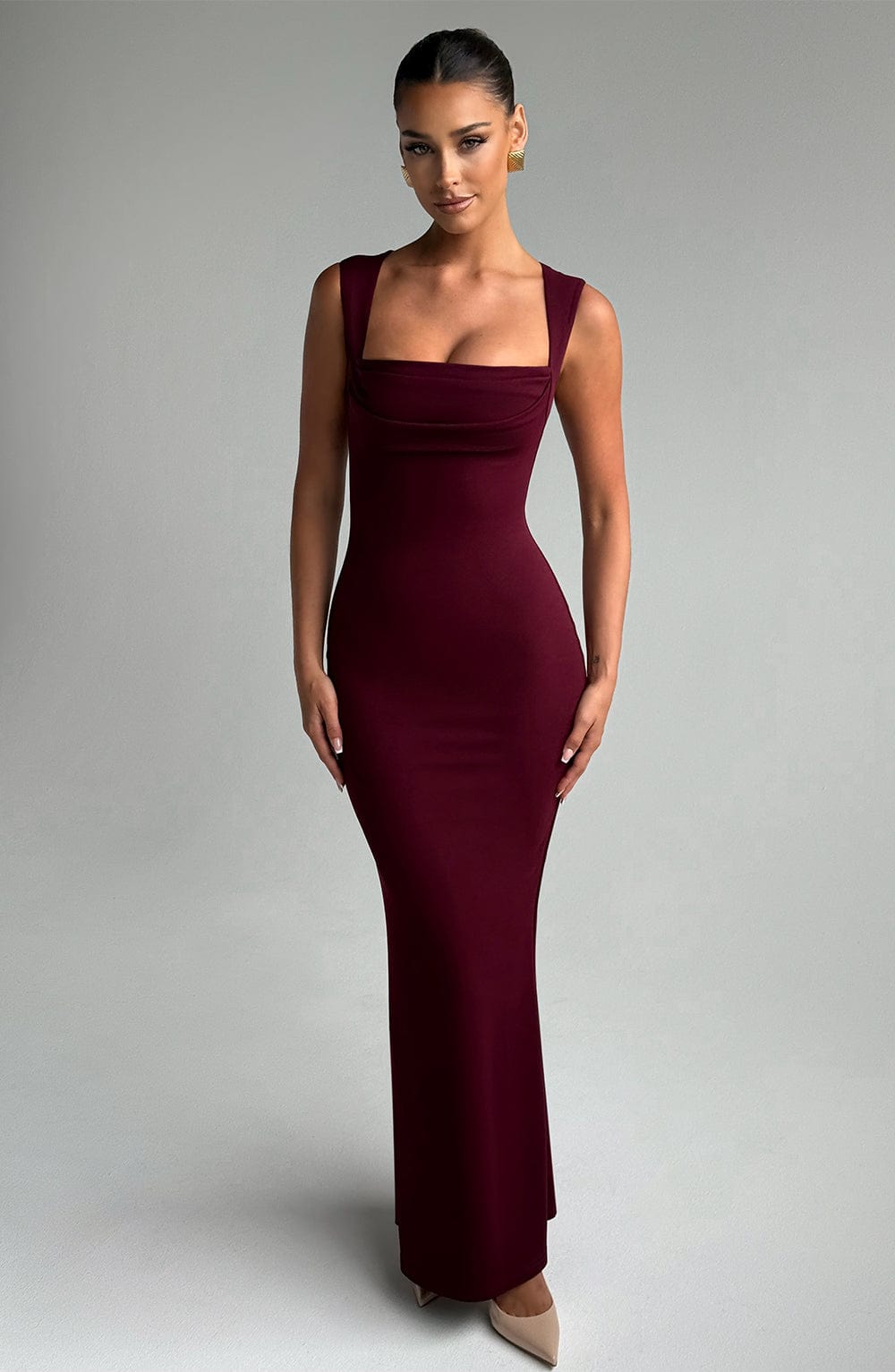 Helena Maxi Dress - Cherry Lacquer - Napalia