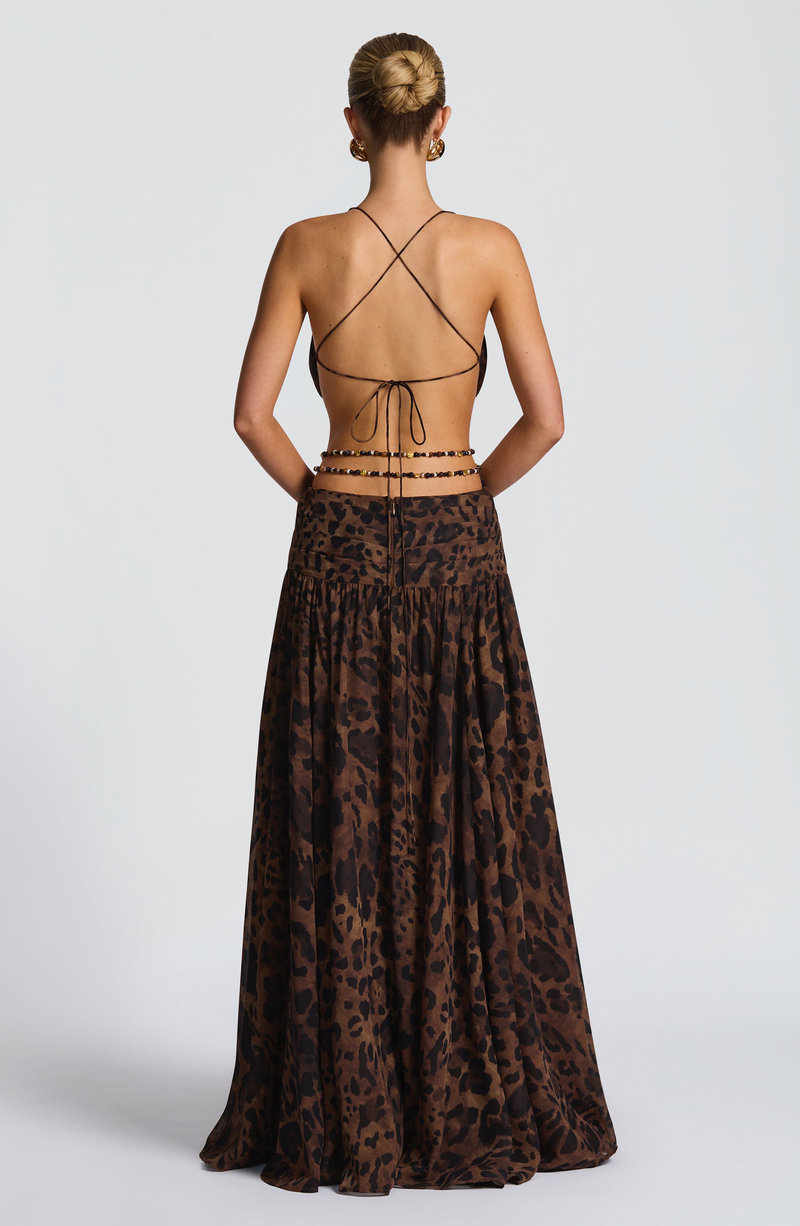 Indianna Maxi Dress - Leopard Print - Napalia