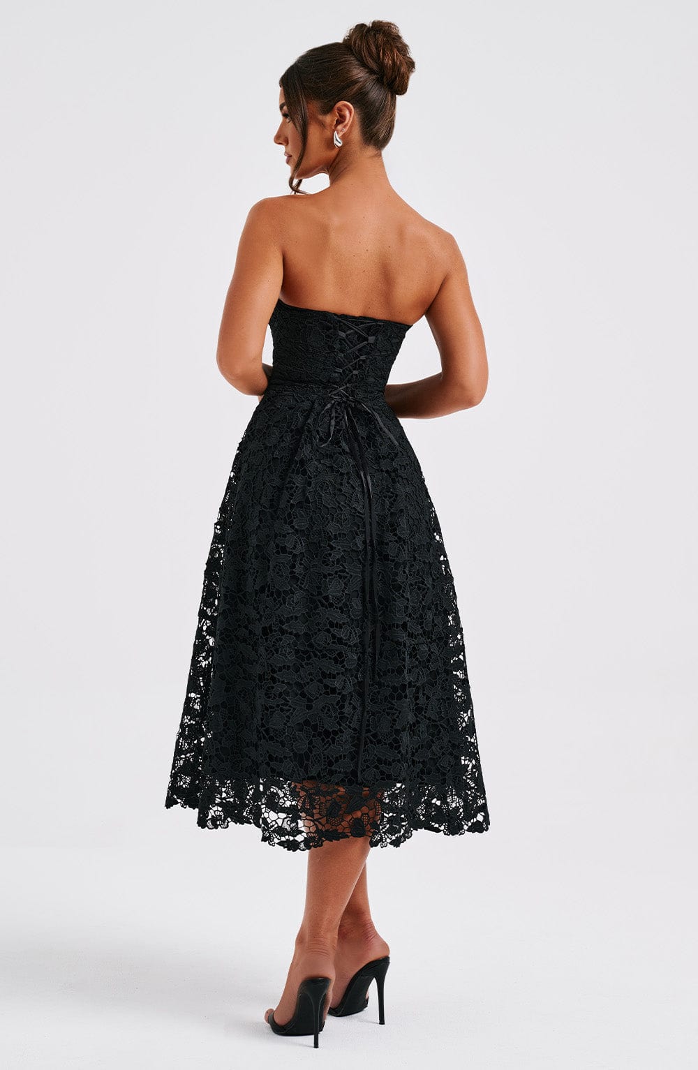 Ishani Midi Dress - Black - Napalia