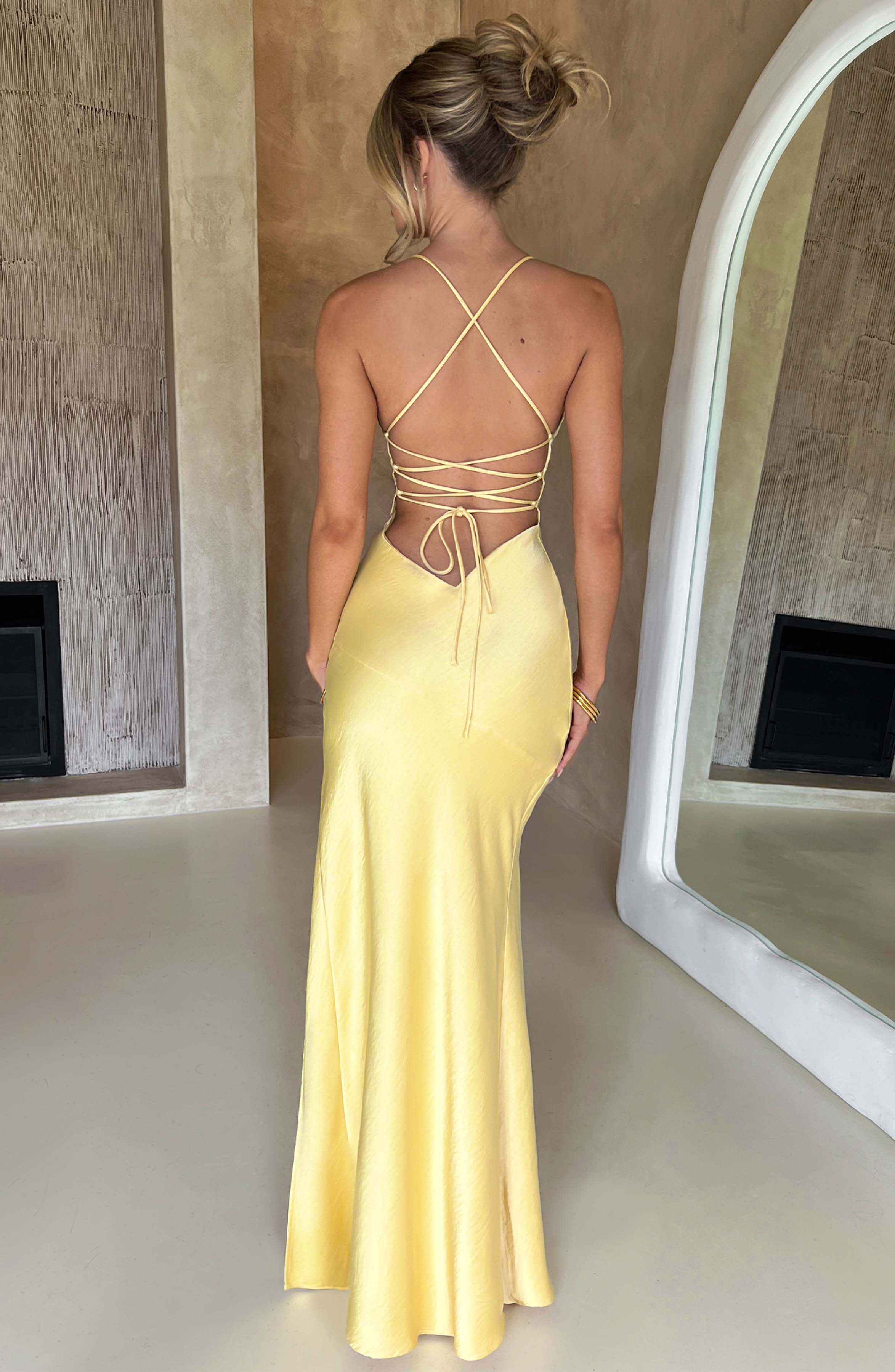 Isobel Maxi Dress - Lemon - Napalia