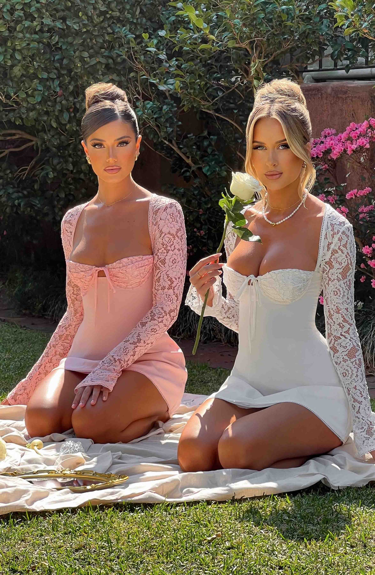 Jacinta Mini Dress - Ivory - Napalia