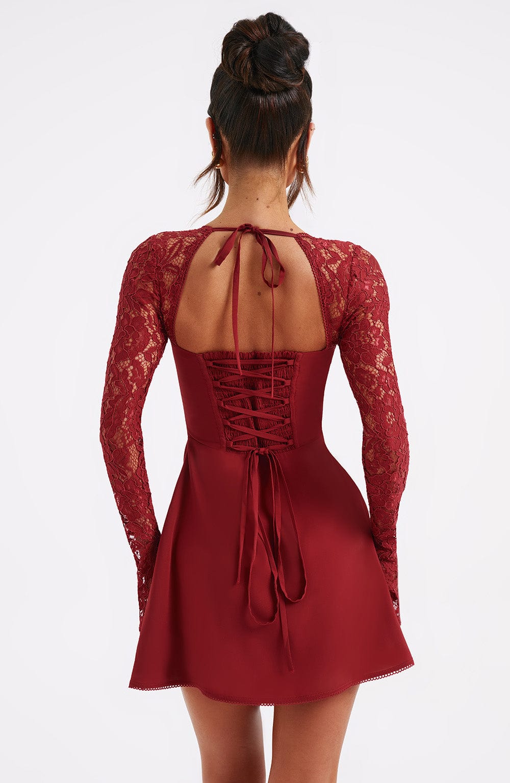 Jacinta Mini Dress - Red - Napalia