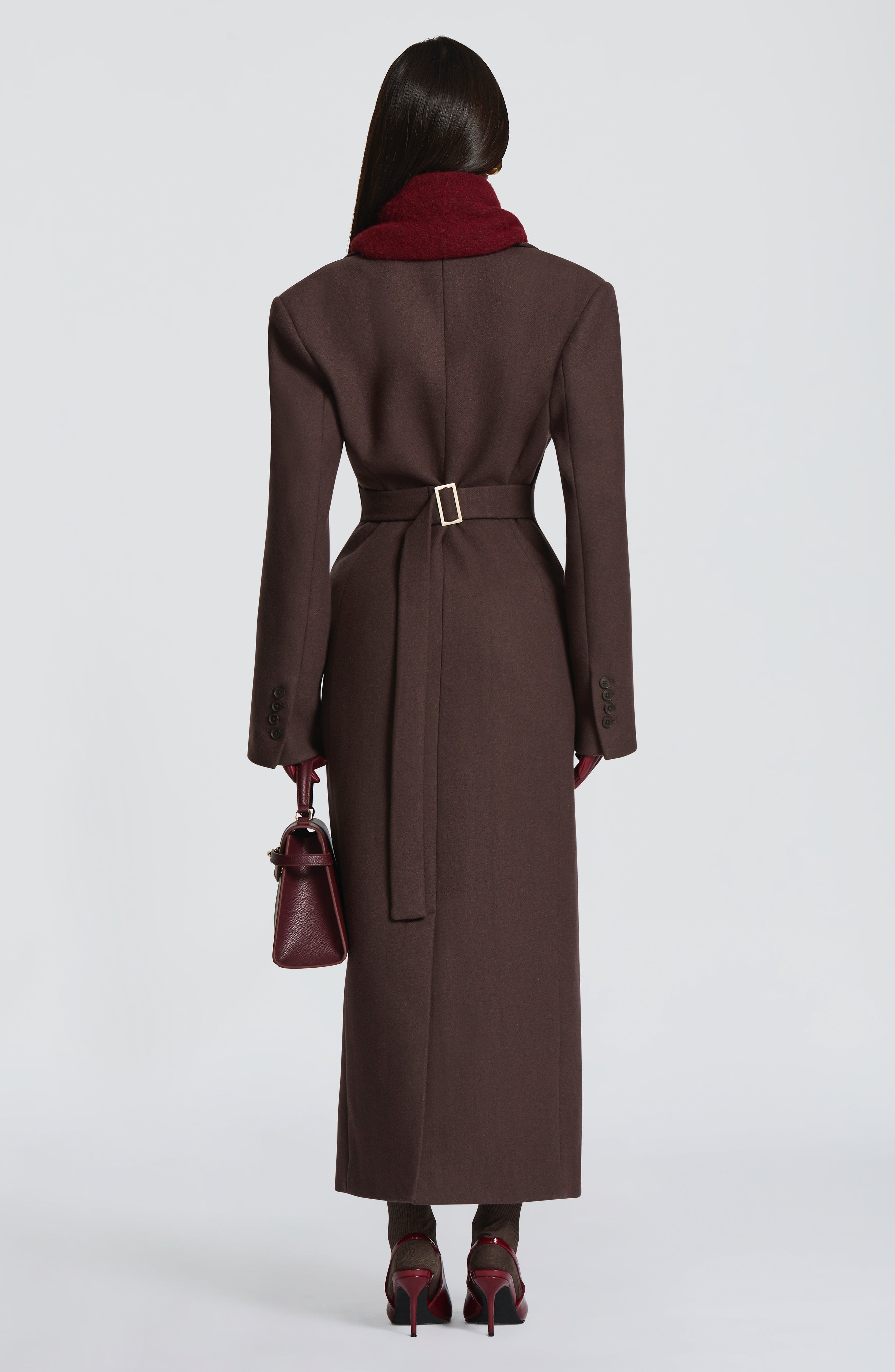 Jeanie Scarf - Burgundy - Napalia