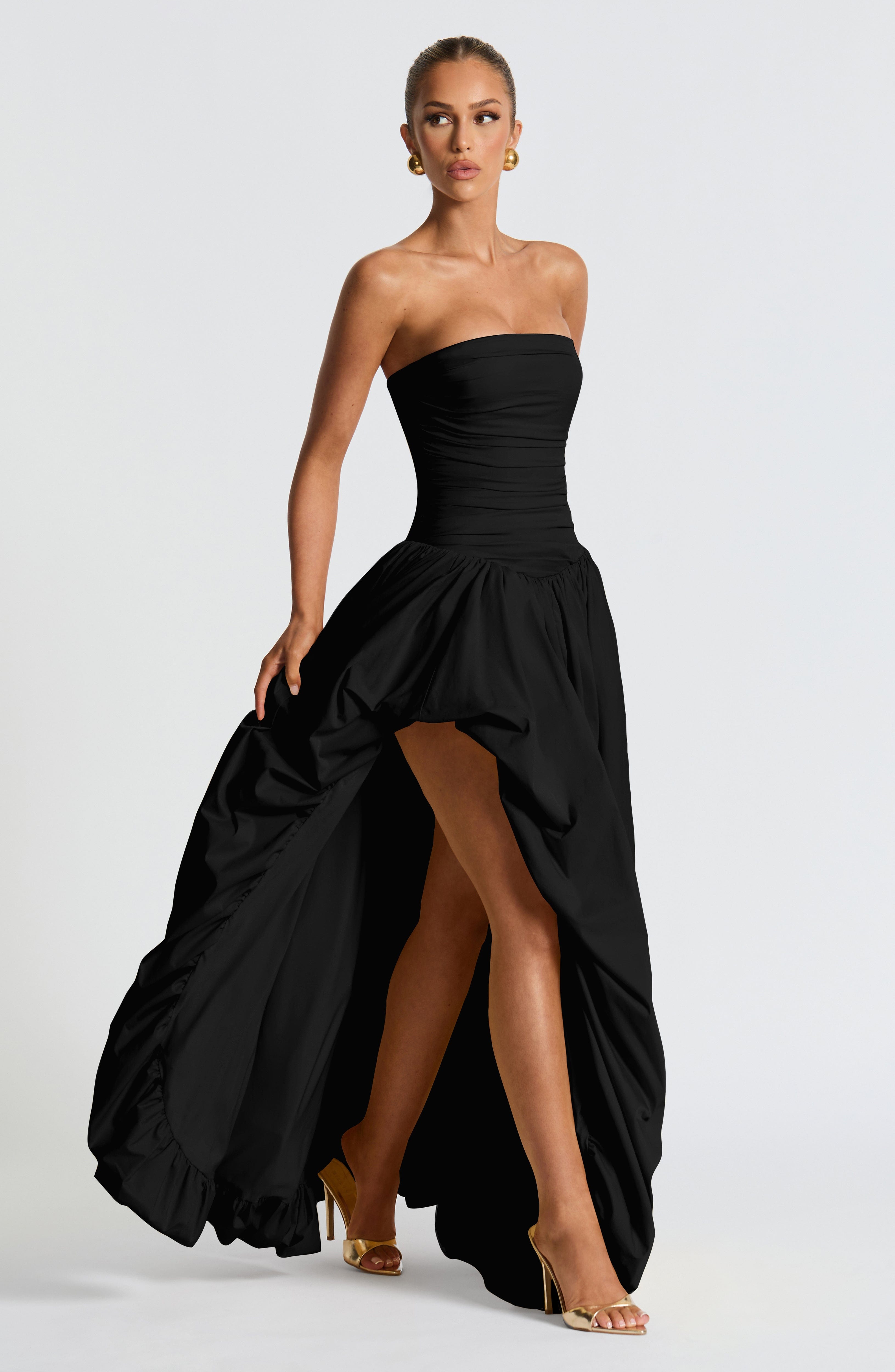 Jillian Maxi Dress - Black - Napalia