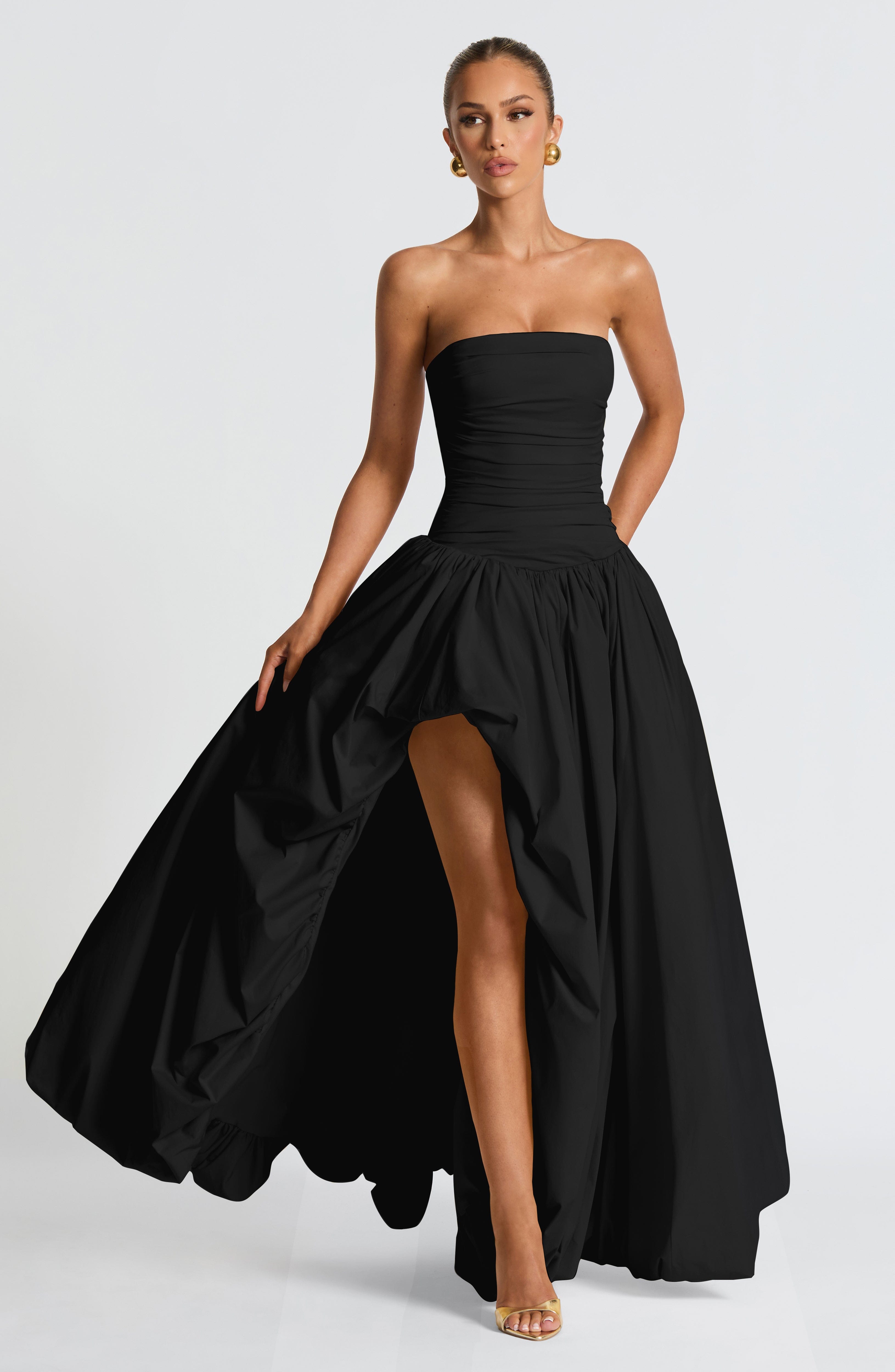 Jillian Maxi Dress - Black - Napalia