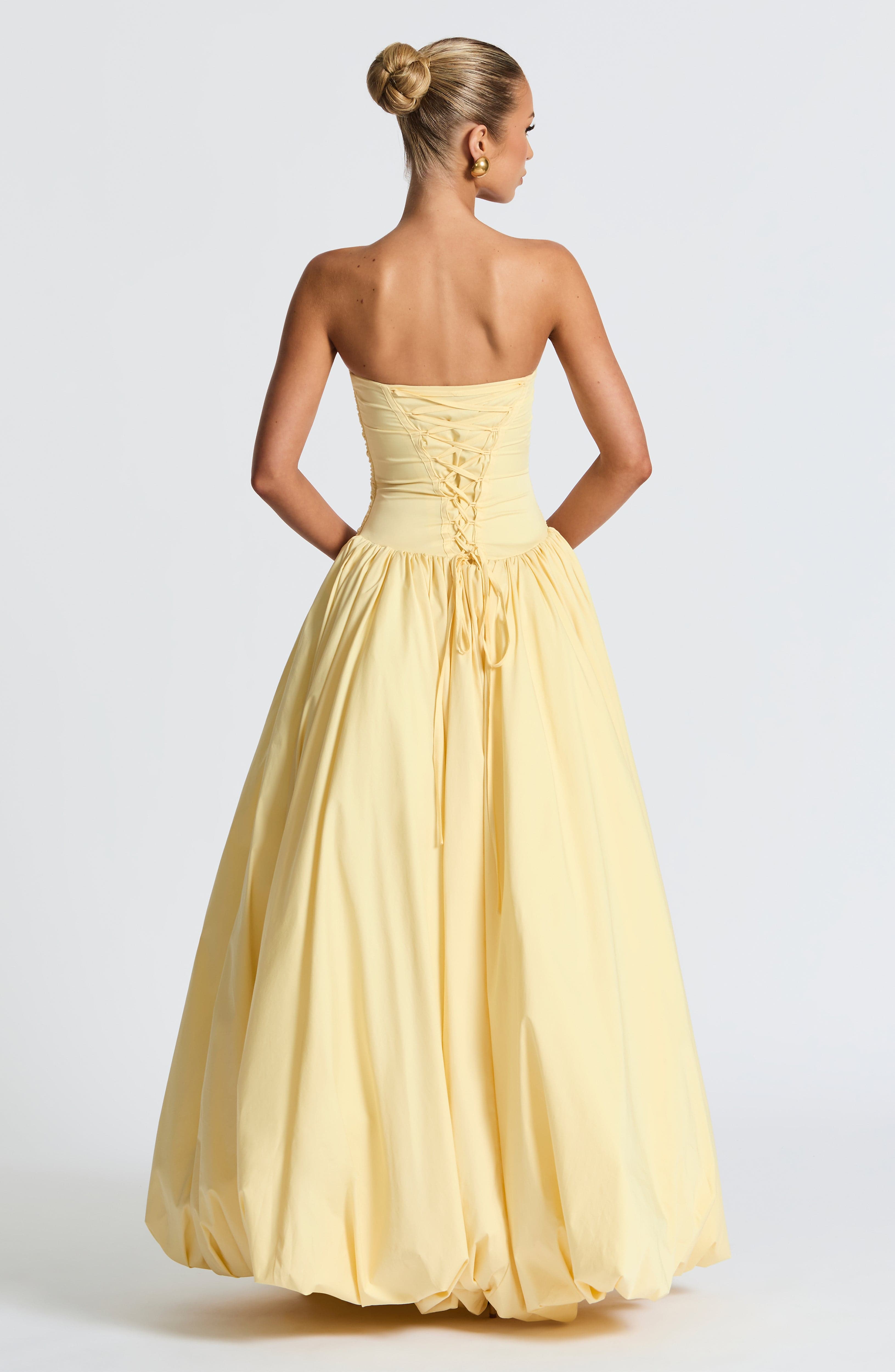 Jillian Maxi Dress - Lemon - Napalia