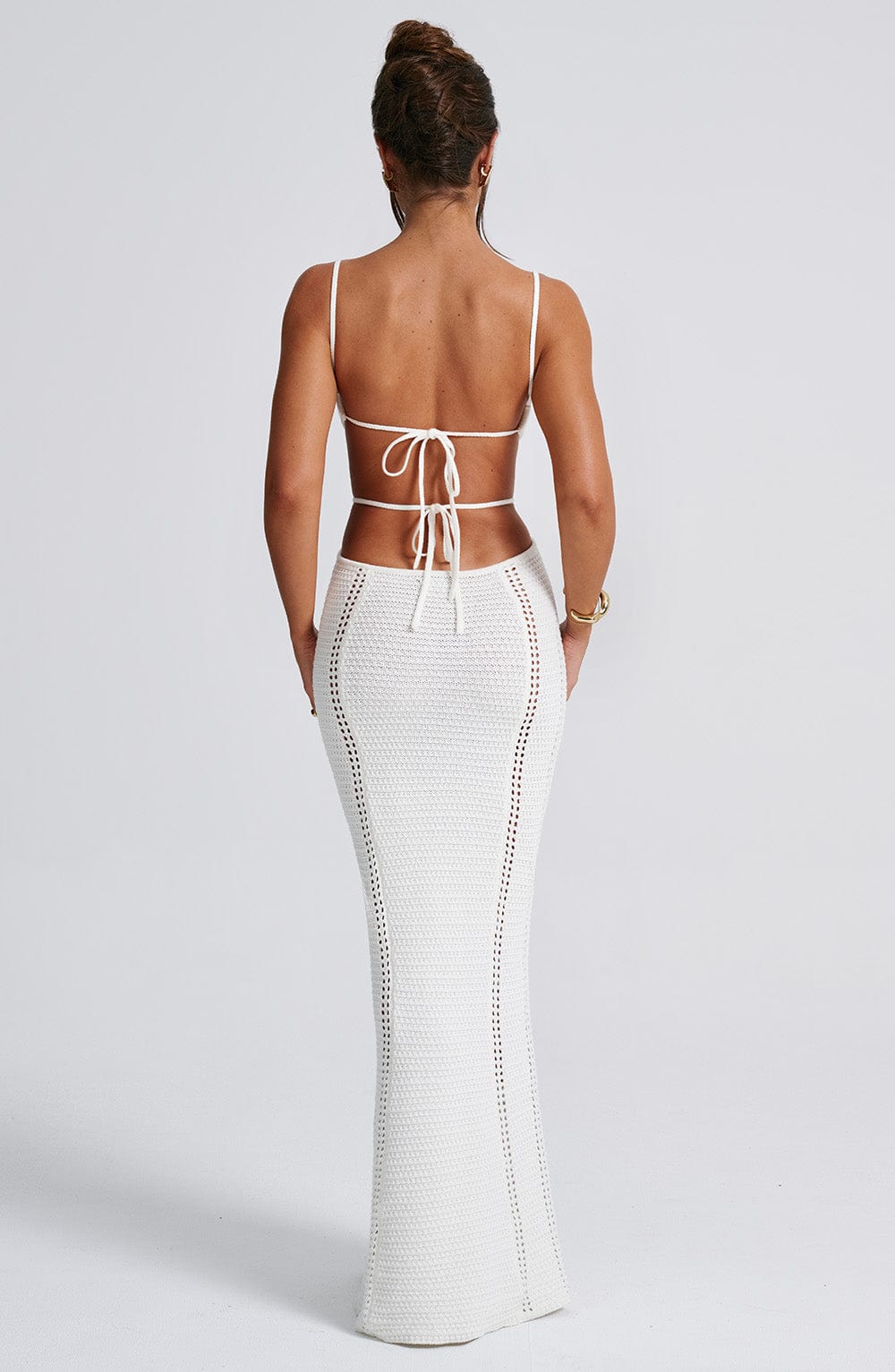 Josefina Maxi Dress - White - Napalia