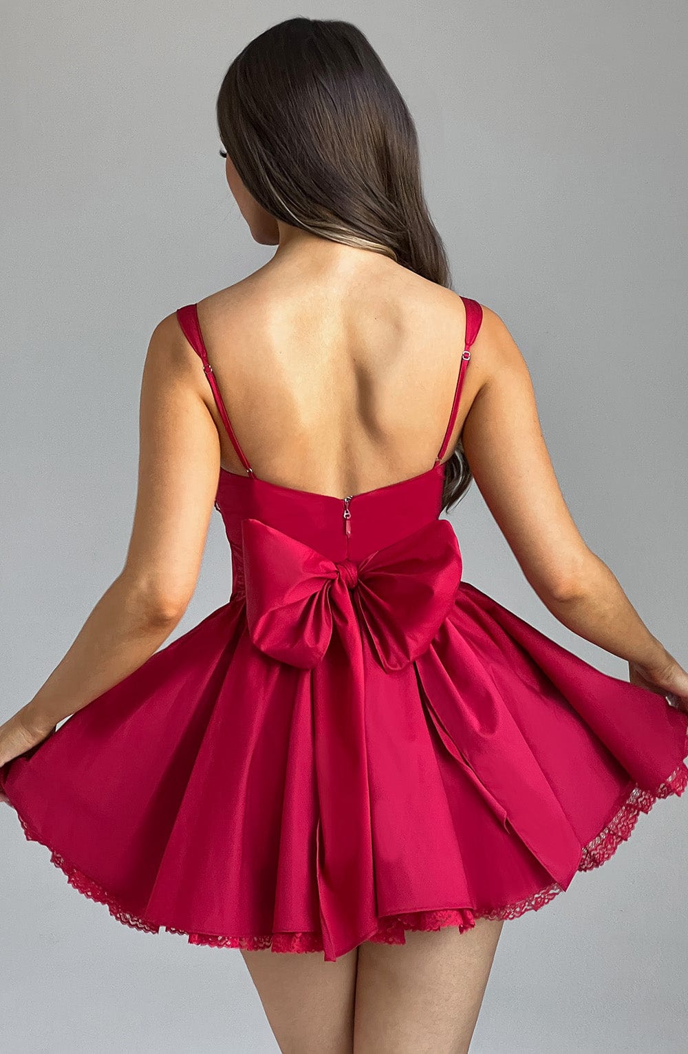 Josie Mini Dress - Red - Napalia