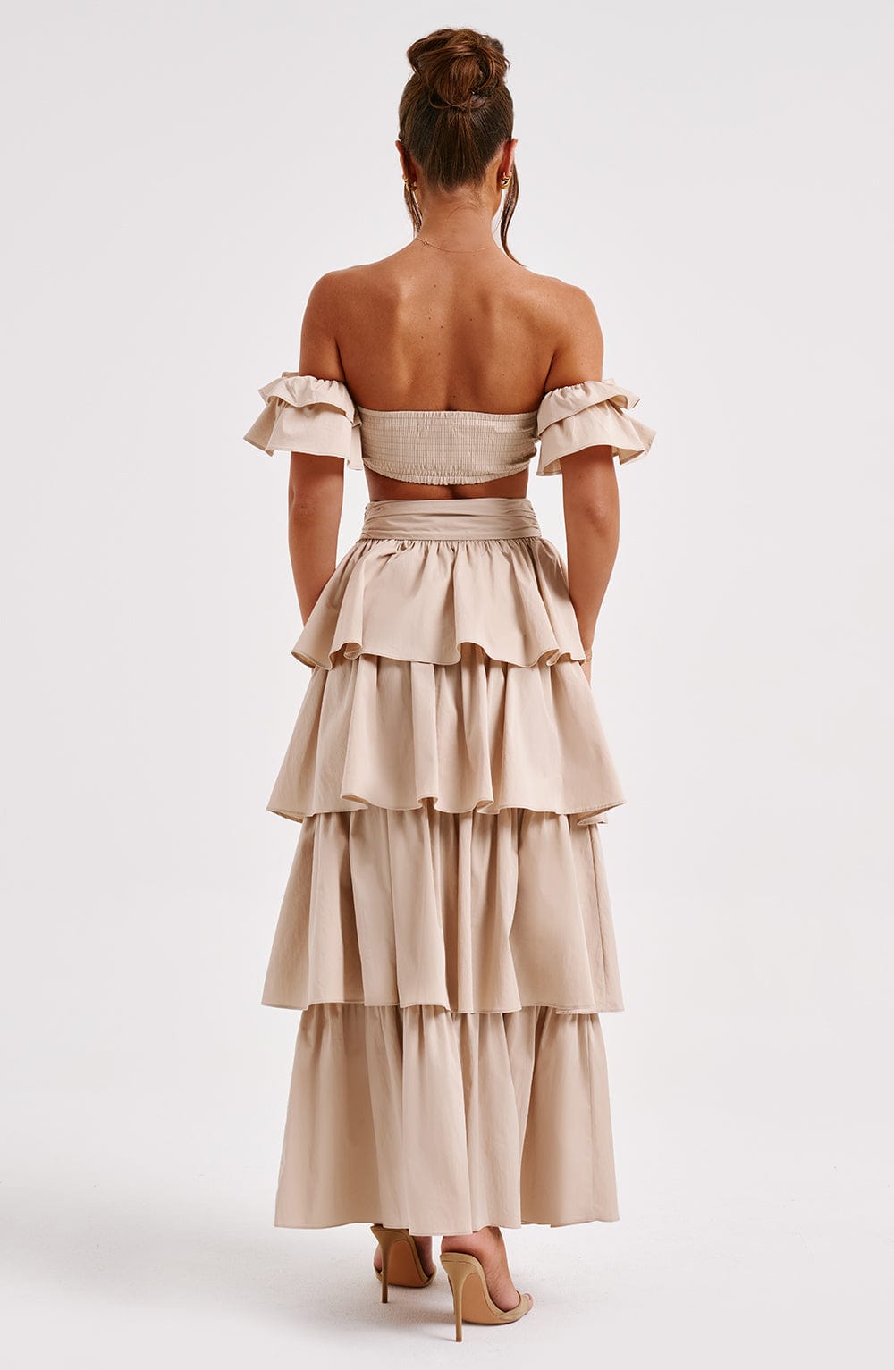 Joy Maxi Skirt - Beige - Napalia