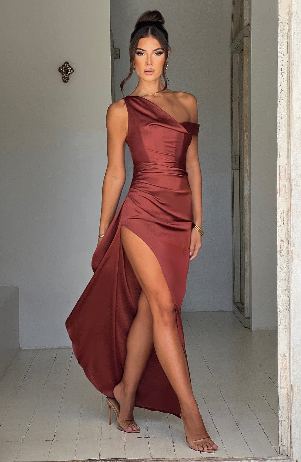 Juliene Maxi Dress - Rust - Napalia