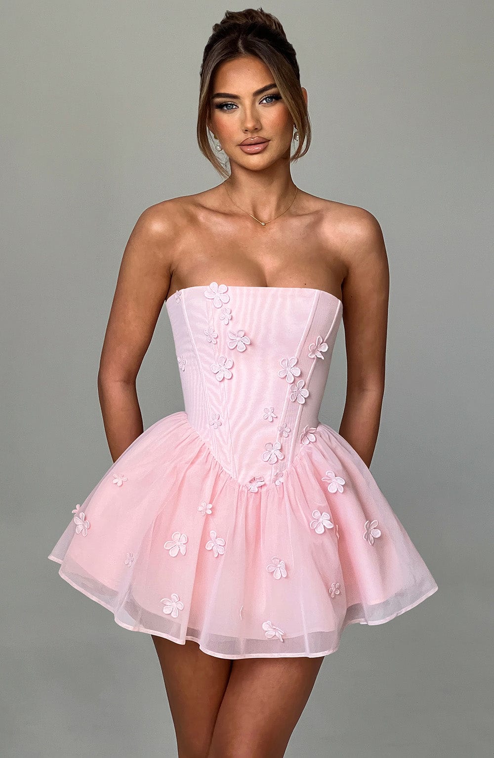 Justina Playsuit - Blush - Napalia