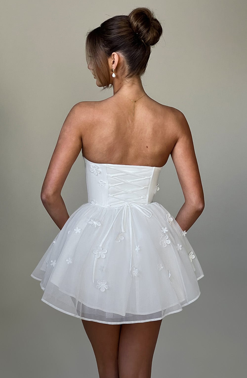 Justina Playsuit - Ivory - Napalia