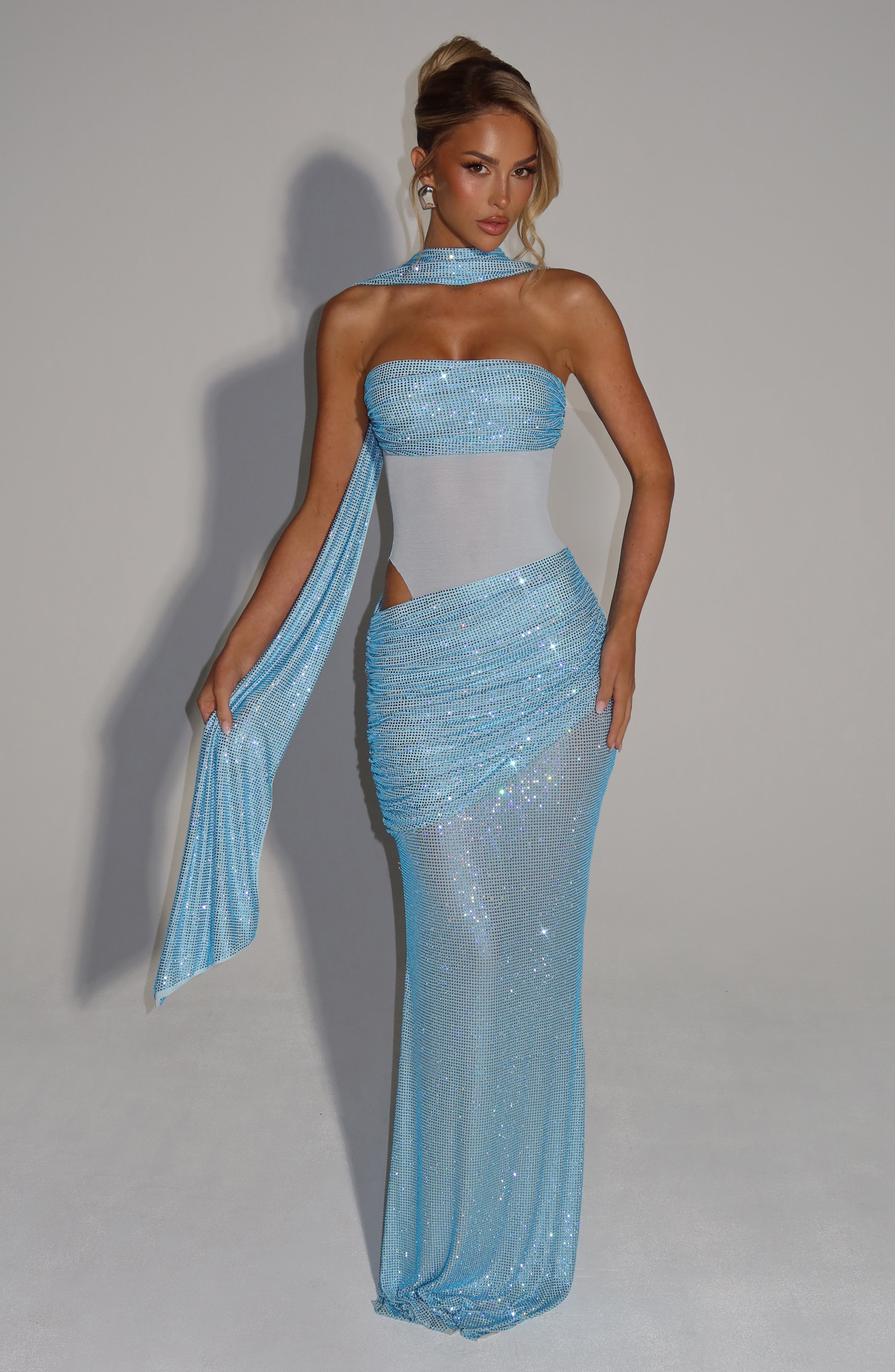 Kailani Maxi Dress - Aqua - Napalia