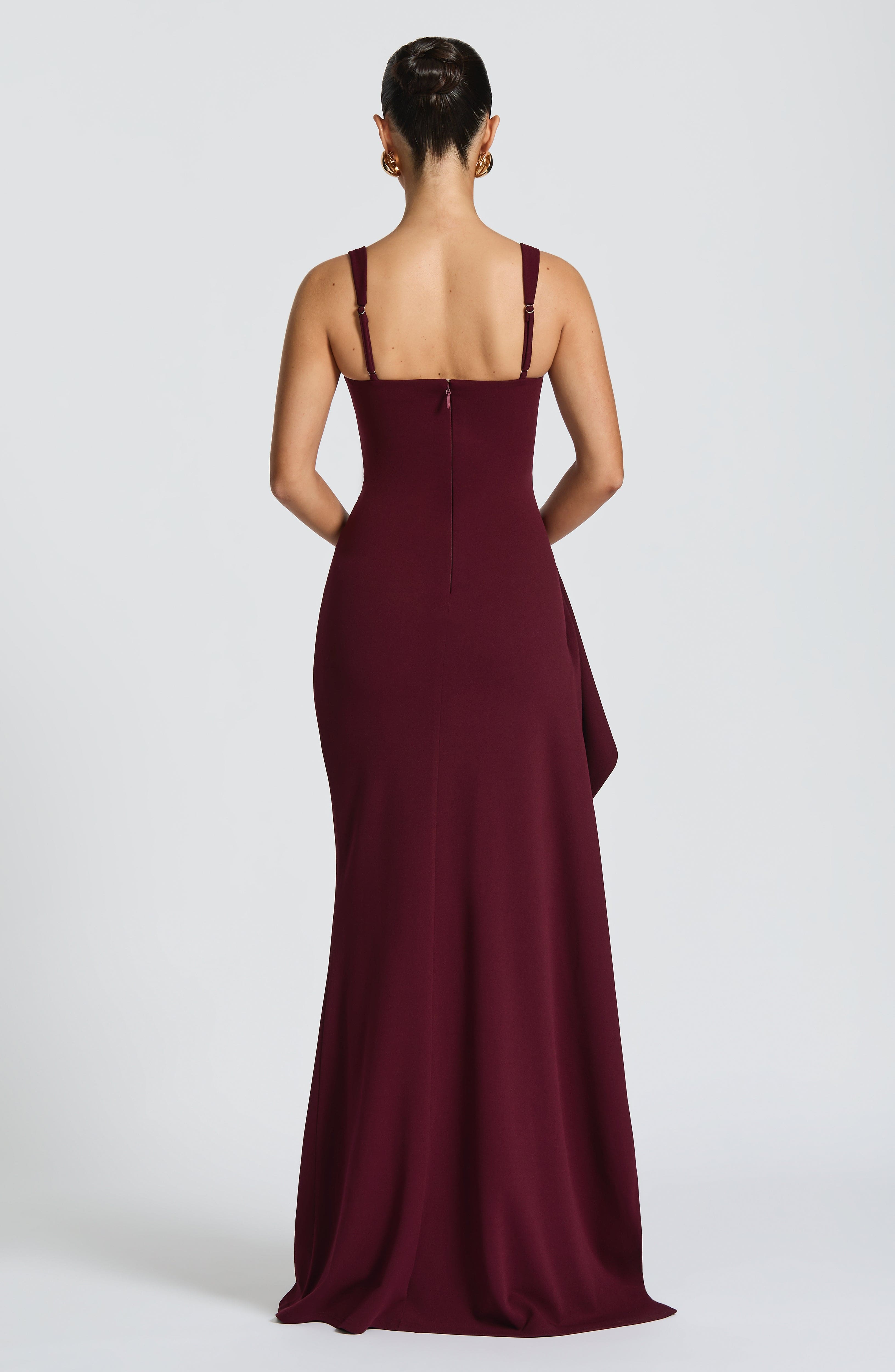 Katana Maxi Dress - Cherry Lacquer - Napalia