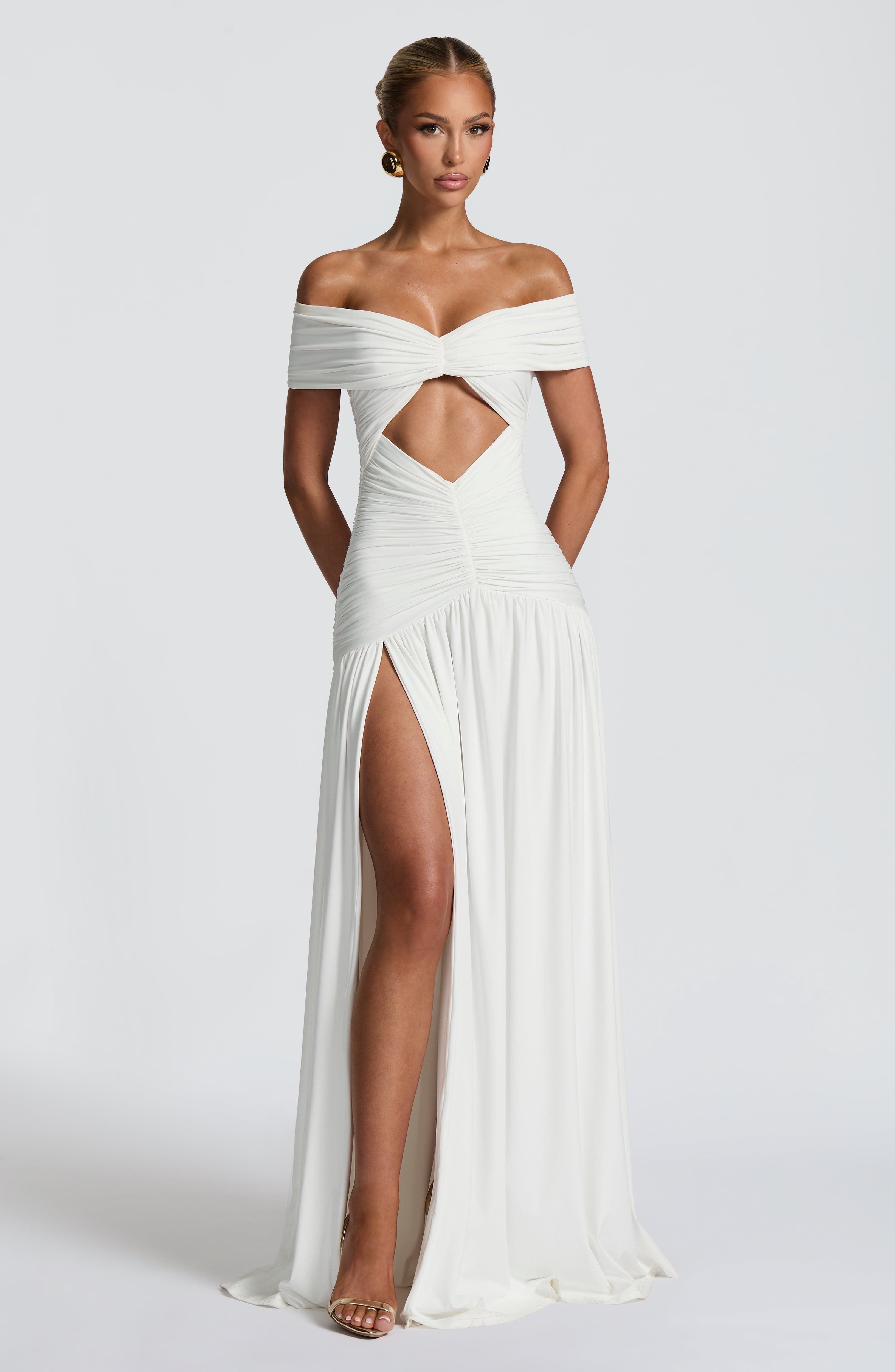 Kathryn Maxi Dress - White - Napalia