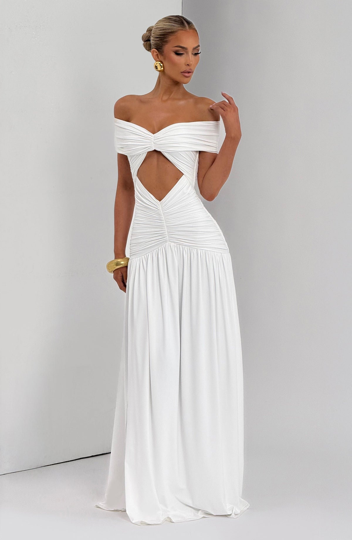 Kathryn Maxi Dress - White - Napalia