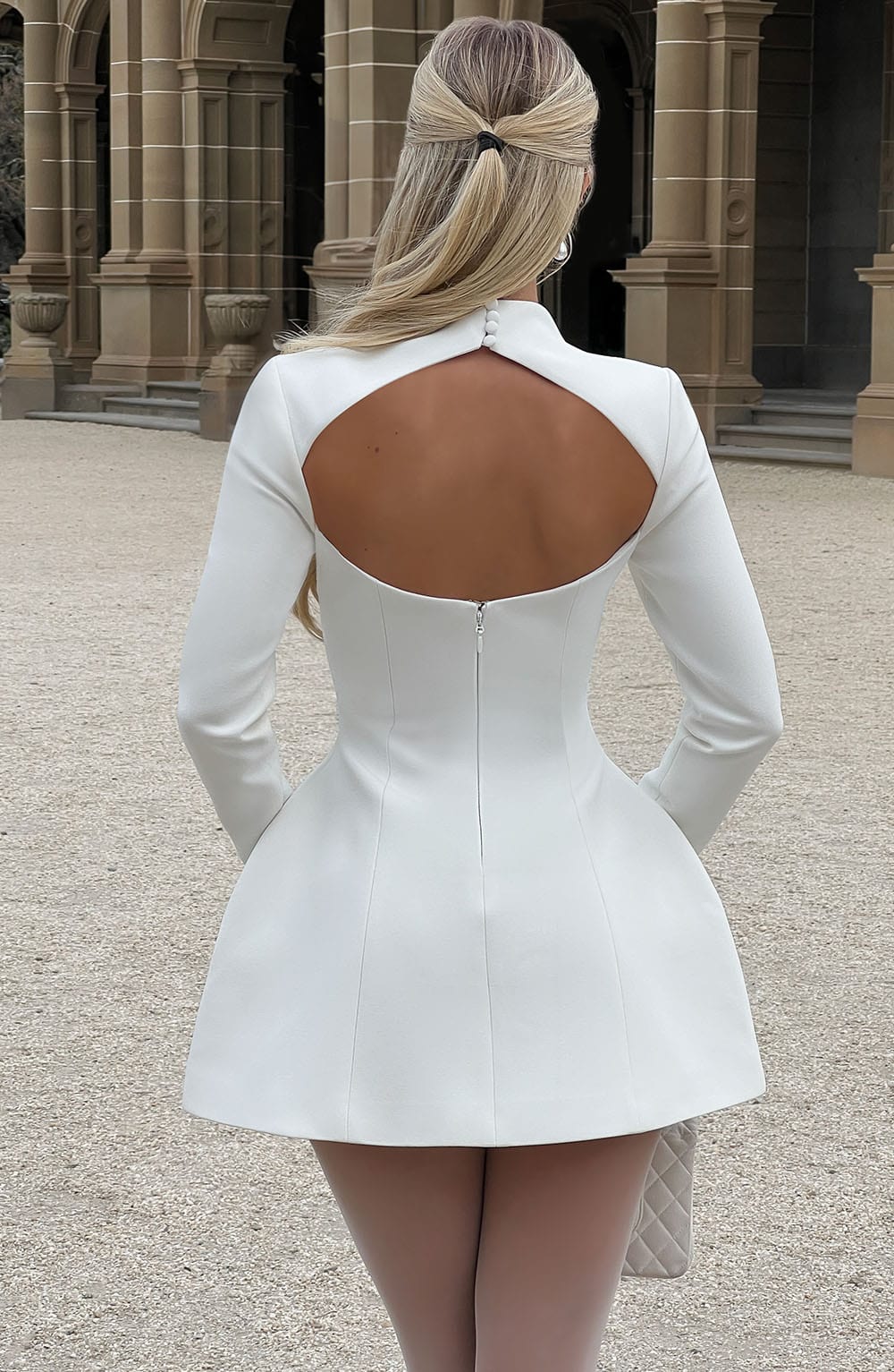 Kelly Mini Dress - Ivory - Napalia