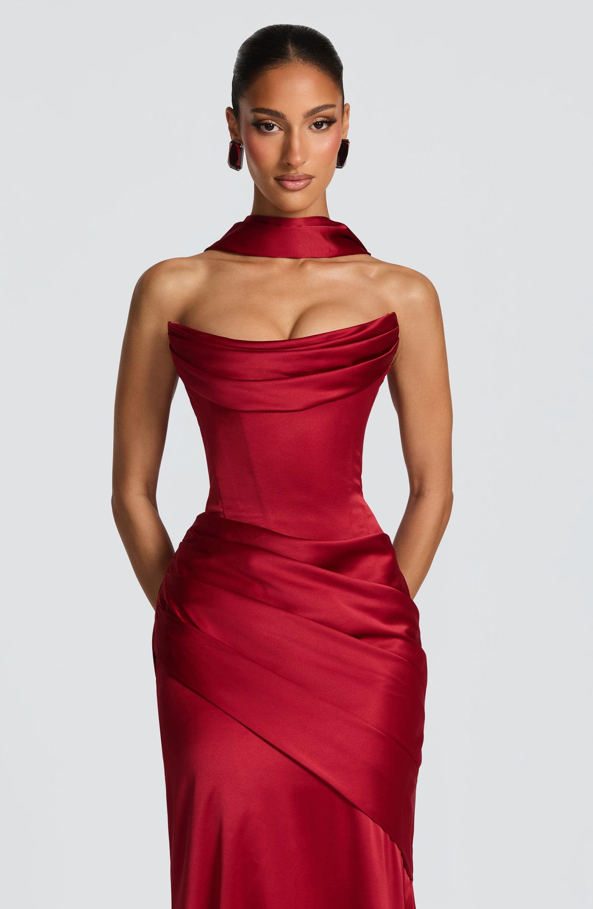 Kensington Maxi Dress - Deep Red - Napalia