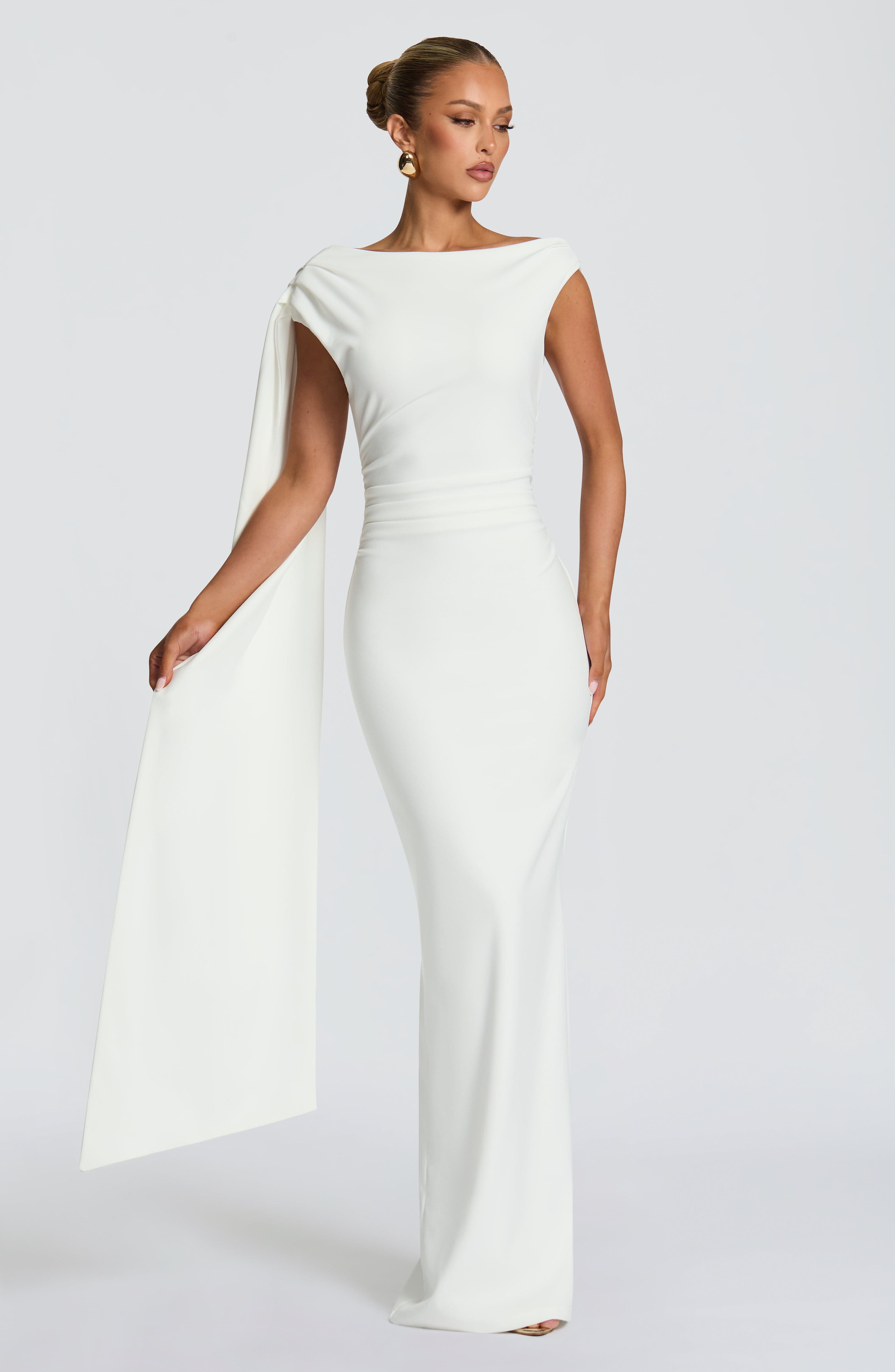 Kylie Maxi Dress - Ivory - Napalia
