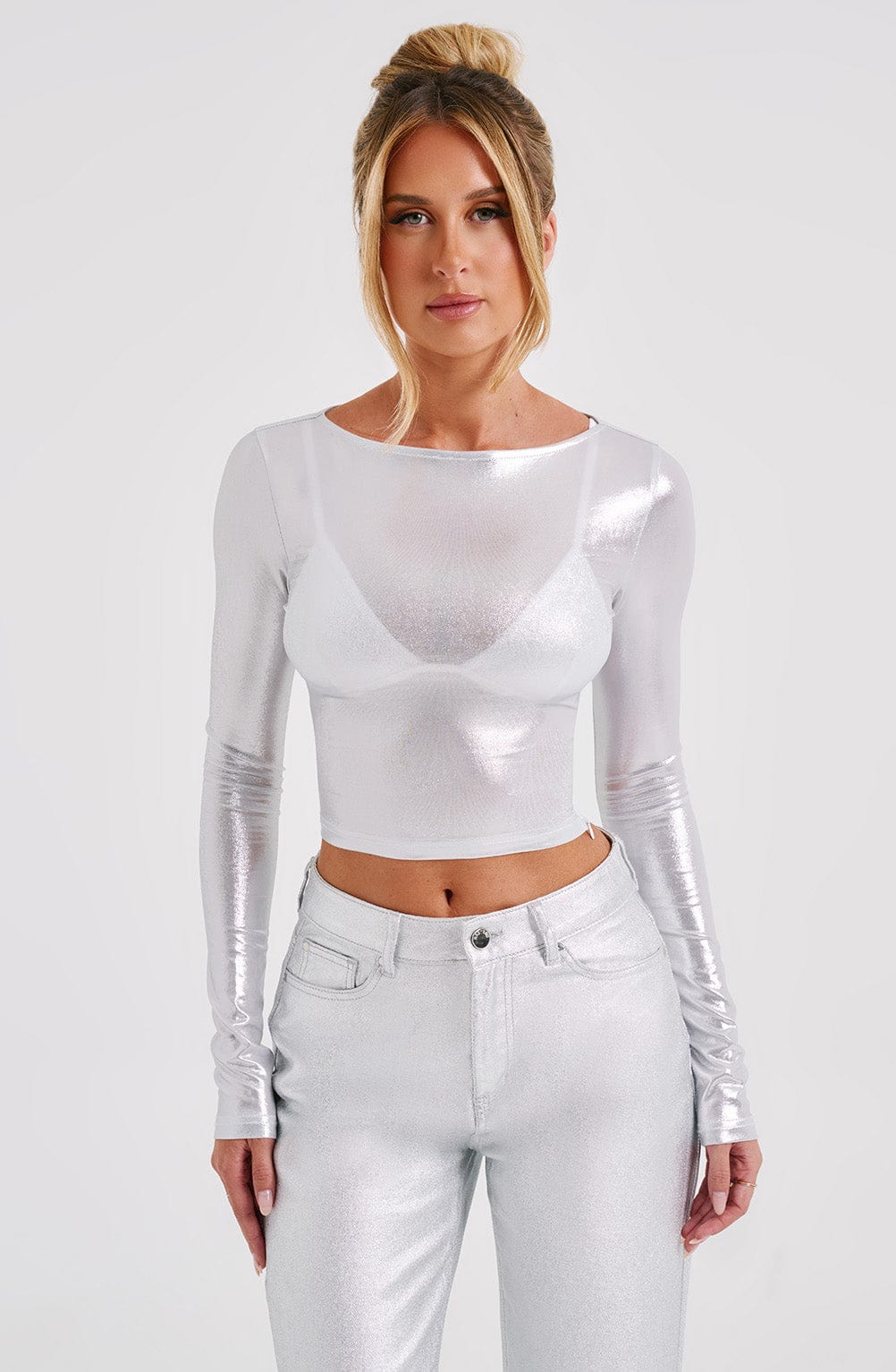 Kyranni Top - Silver - Napalia