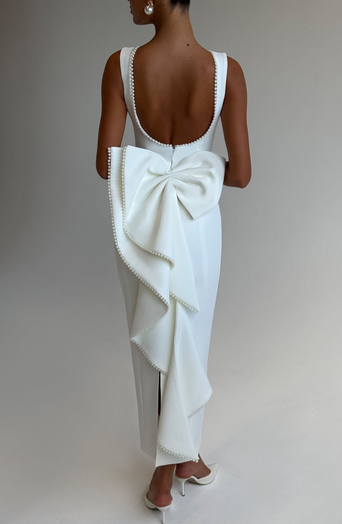 Lana Midaxi Dress - Ivory - Napalia